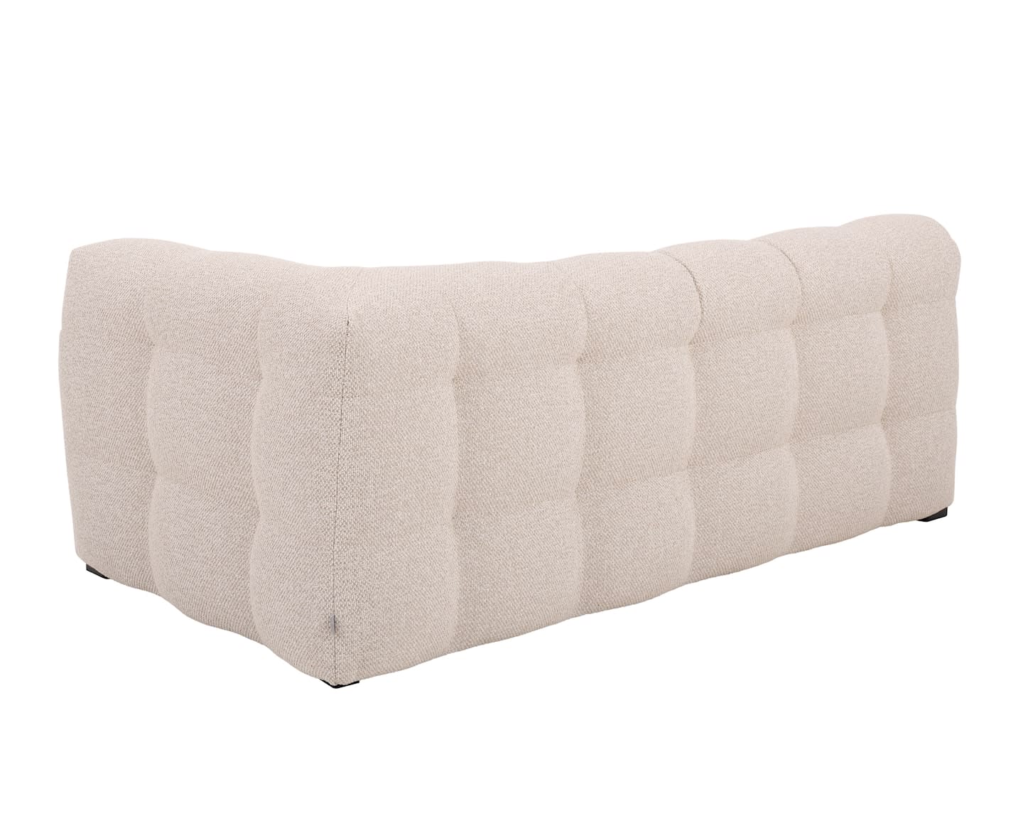 Sleepo Billie 2-Sitzer Sofa Modul Rechts Armlehne Beige Bouclé 174cm