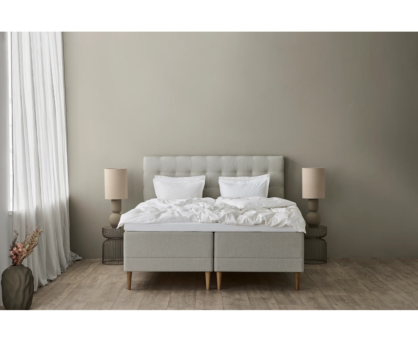 Tempur Promise Ramsäng Ivory 180x200 Pro Plus SmartCool 8cm Mjuk Rundat Ekben 19cm