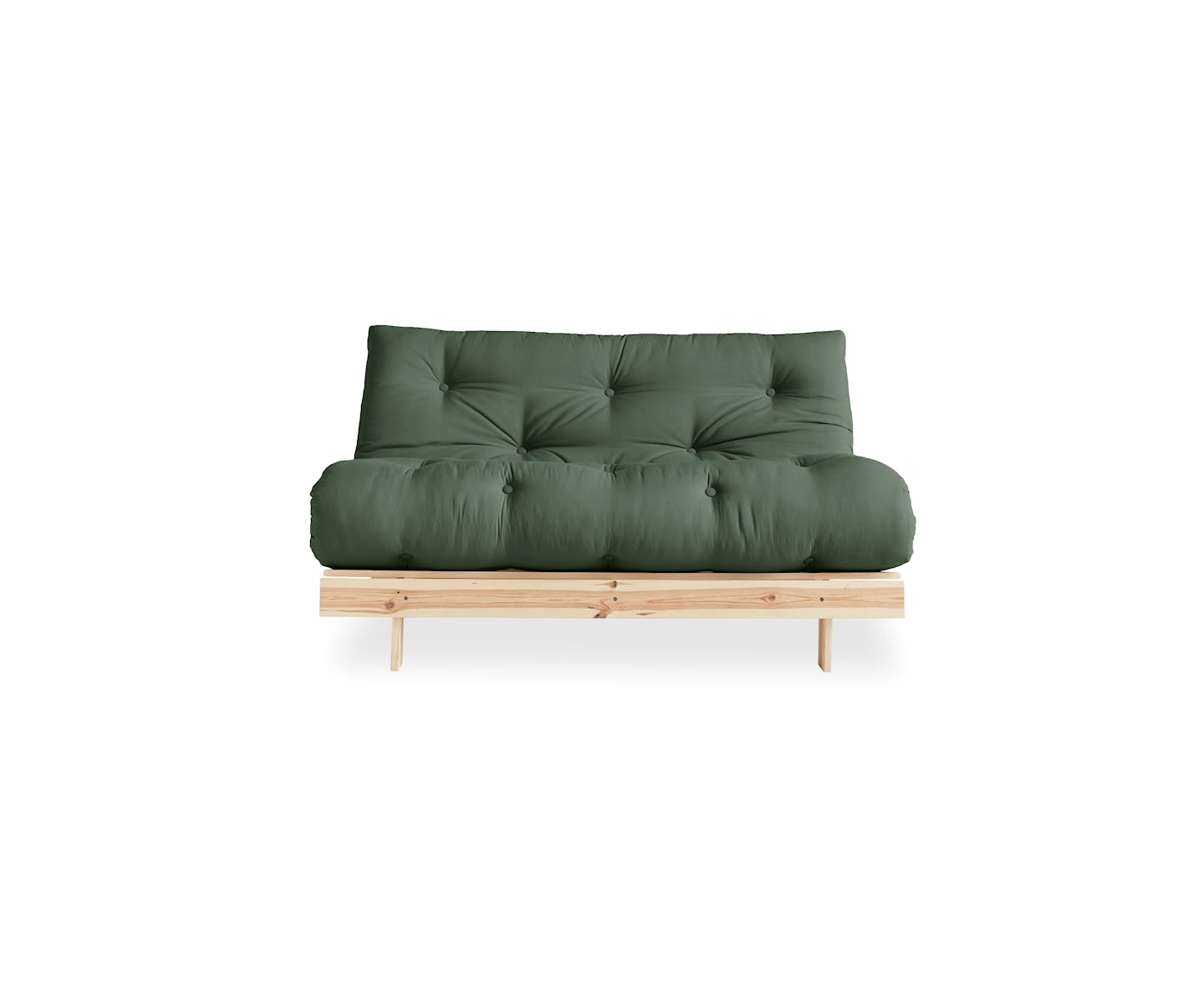 Karup Design Roots Sovesofa Natur/Olive Green 140cm