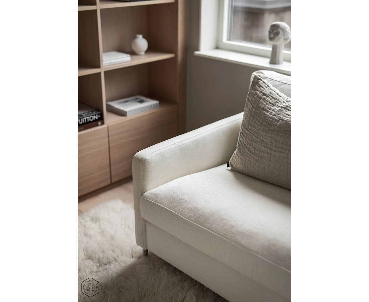 Sleepo Åre 2-Sitzer Sofa Weiß 177cm