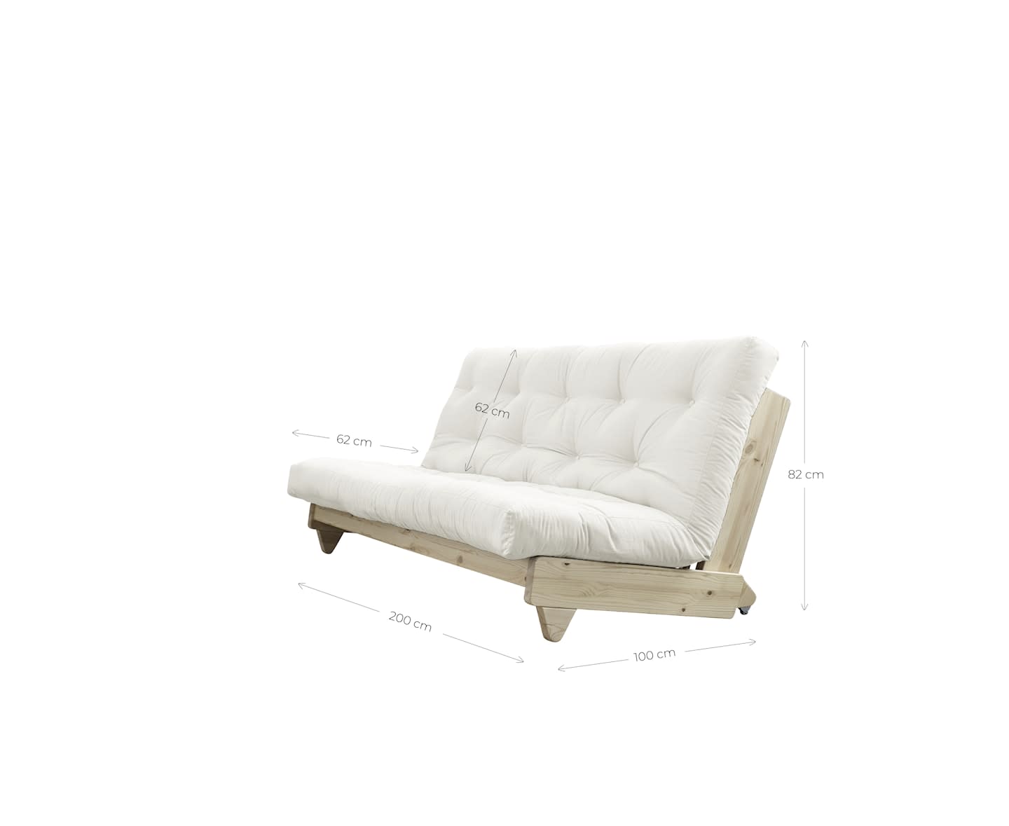 Karup Design Fresh Sovesofa Natur/Grey 200cm