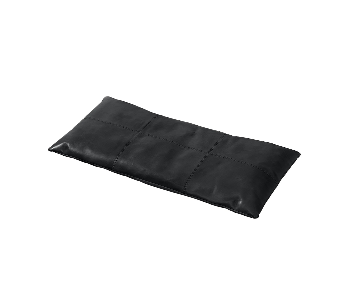 Cinas Sittsdyna Bank Leder Schwarz 73x35cm