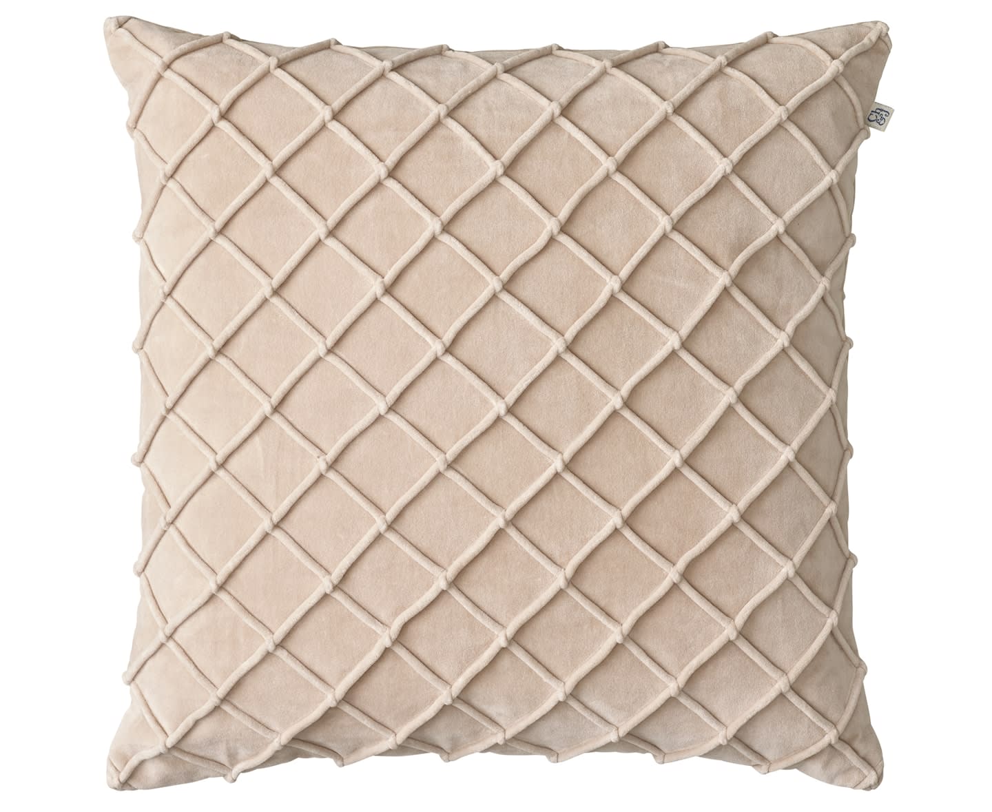 Chhatwal &amp; Jonsson Deva Kuddfodral Sammet Beige 50x50