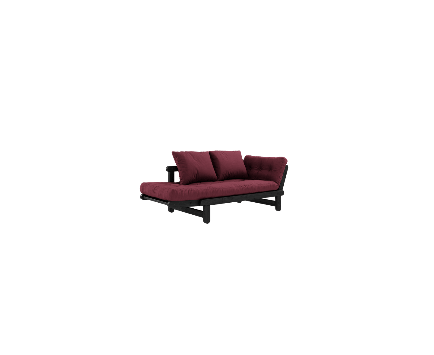 Karup Design Beat Sovesofa Svart/Bordeaux 200cm