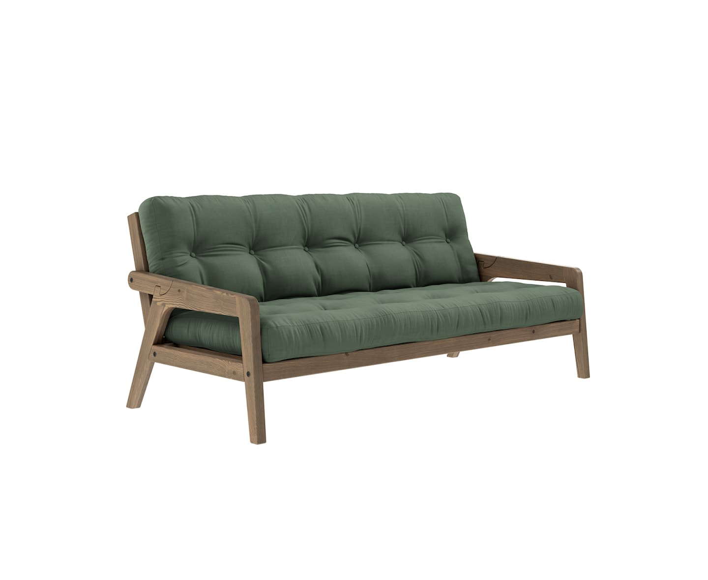 Karup Design Grab Bäddsoffa Brun/Olive Green 204cm