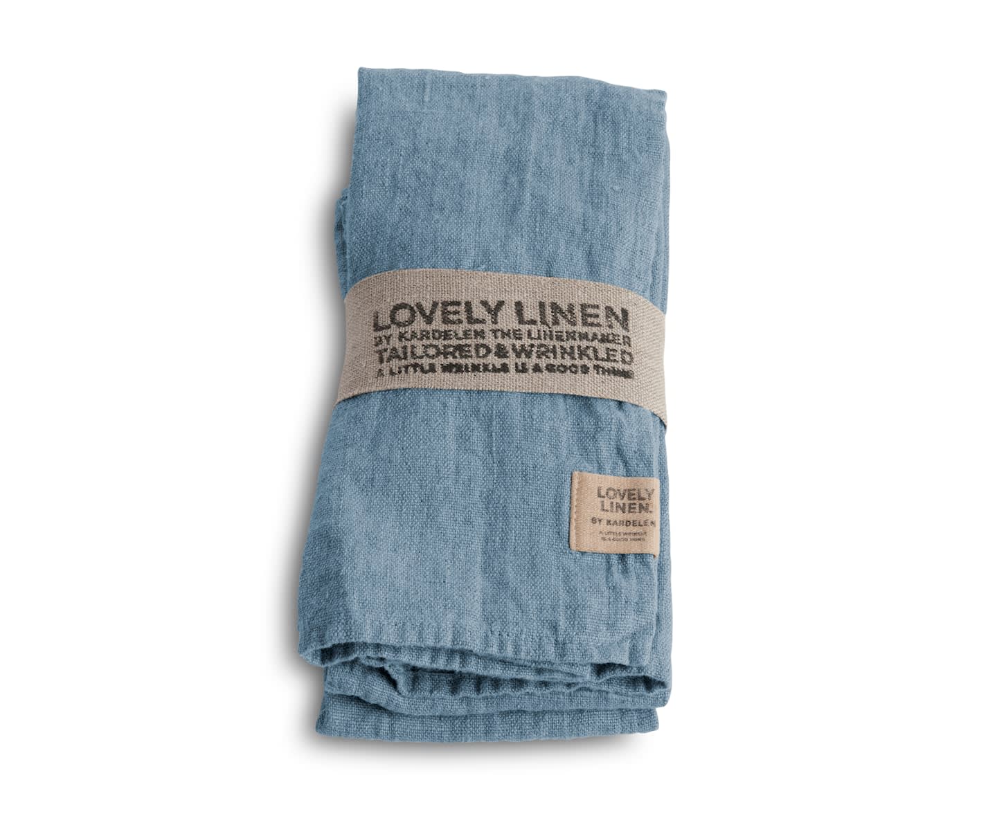 Lovely Linen Lovely lautasliina pellava pölyinen sininen 4-pakkaus