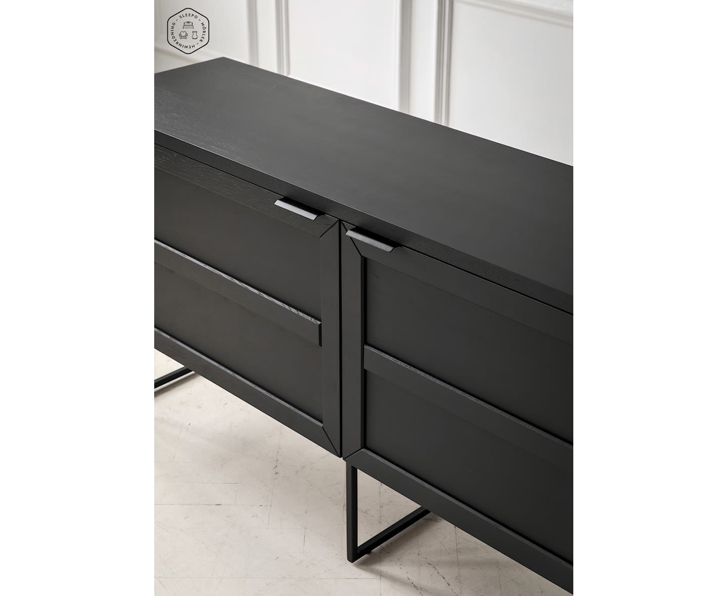 Rowico Home Everett Sideboard Schwarz