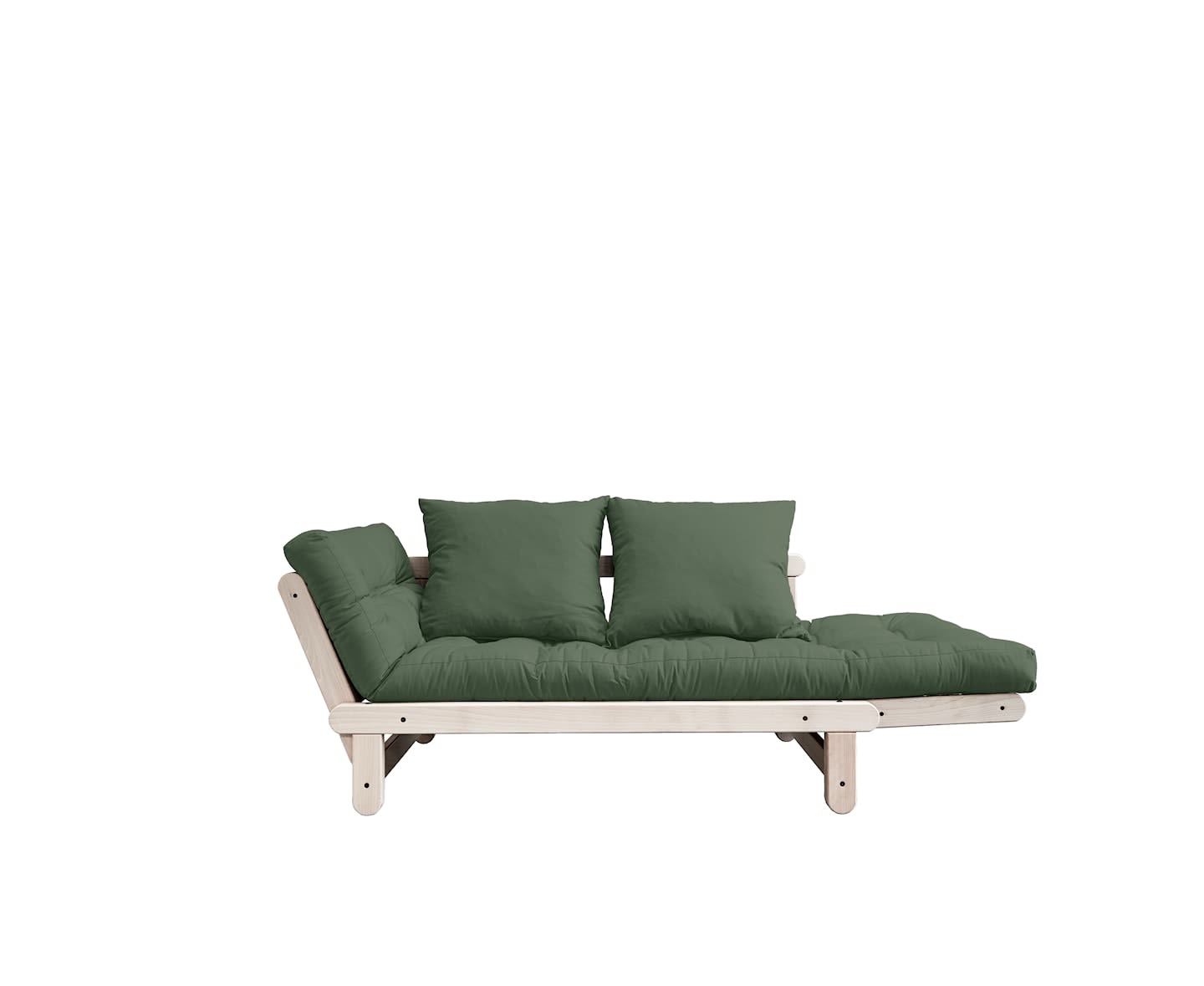 Karup Design Beat Bäddsoffa Natur/Olive Green 200cm