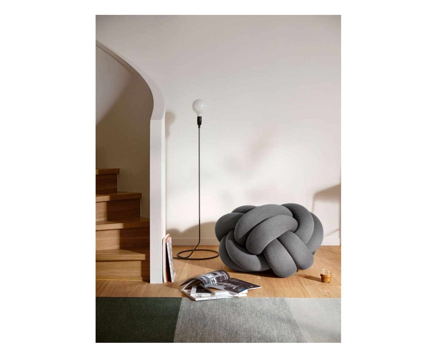 Design House Stockholm Knot Sittpuff XL Grey