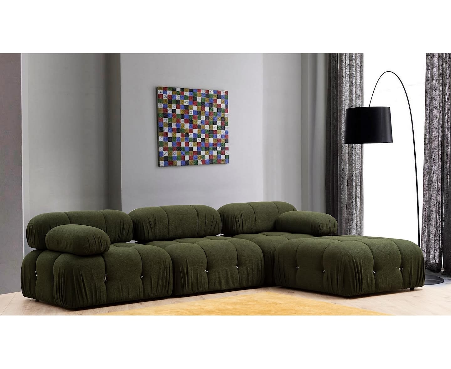 Sleepo Blanca 3-Sitzer Divansofa Forest