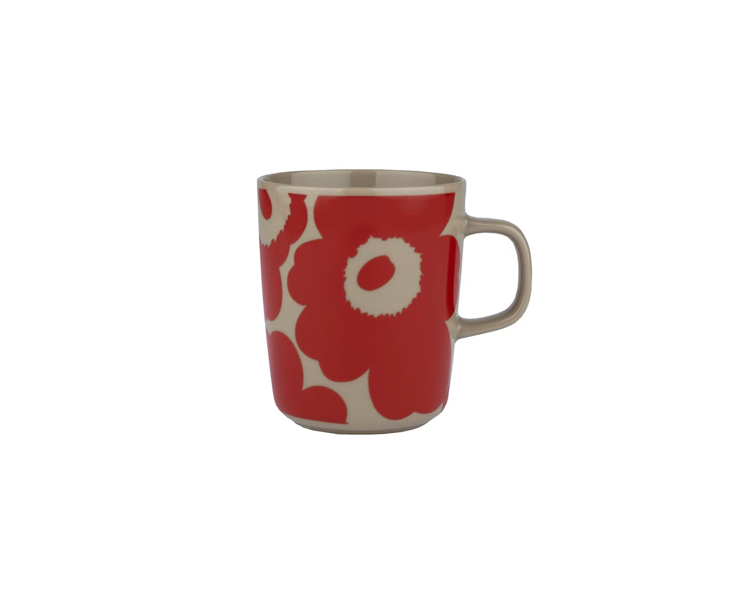 Marimekko Oiva Unikko Mugg Terra/Red