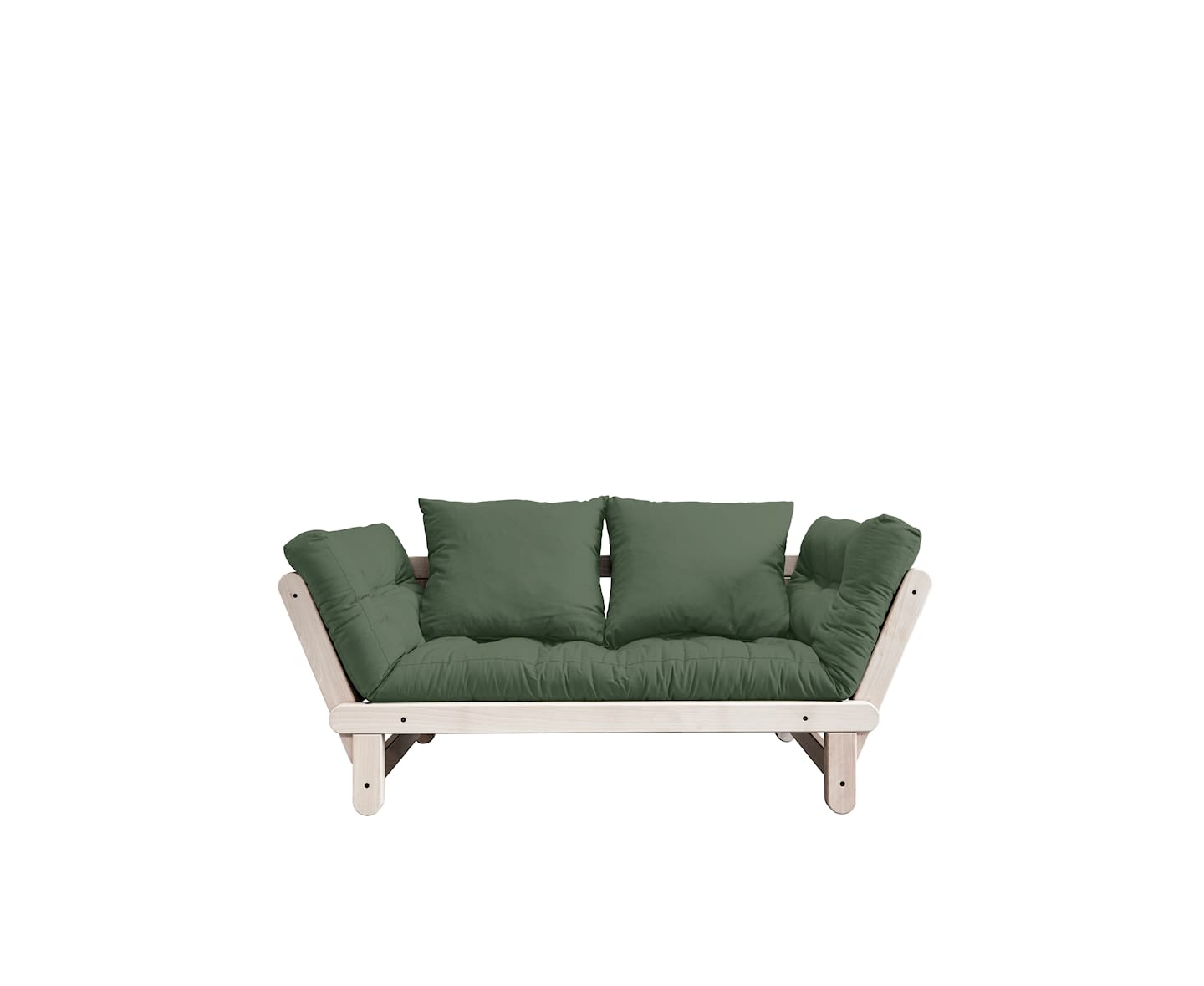 Karup Design Beat Bäddsoffa Natur/Olive Green 200cm