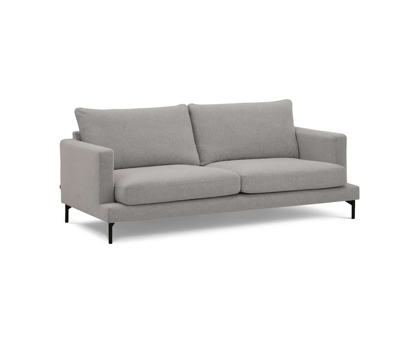 Sleepo Olivia 3-sits Soffa Silver 206cm