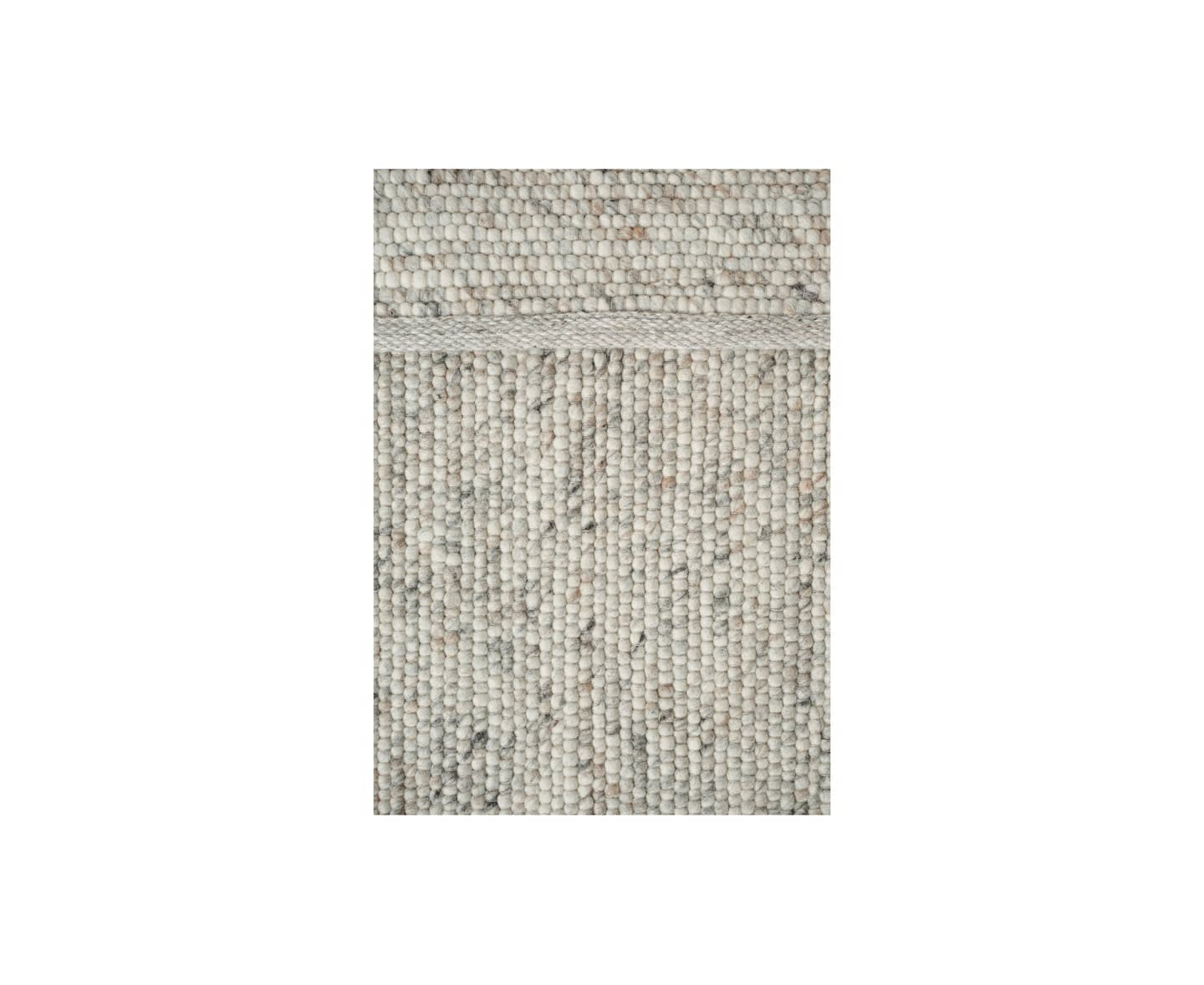 Linie Design Agner Runde Wollteppich Beige Ø240