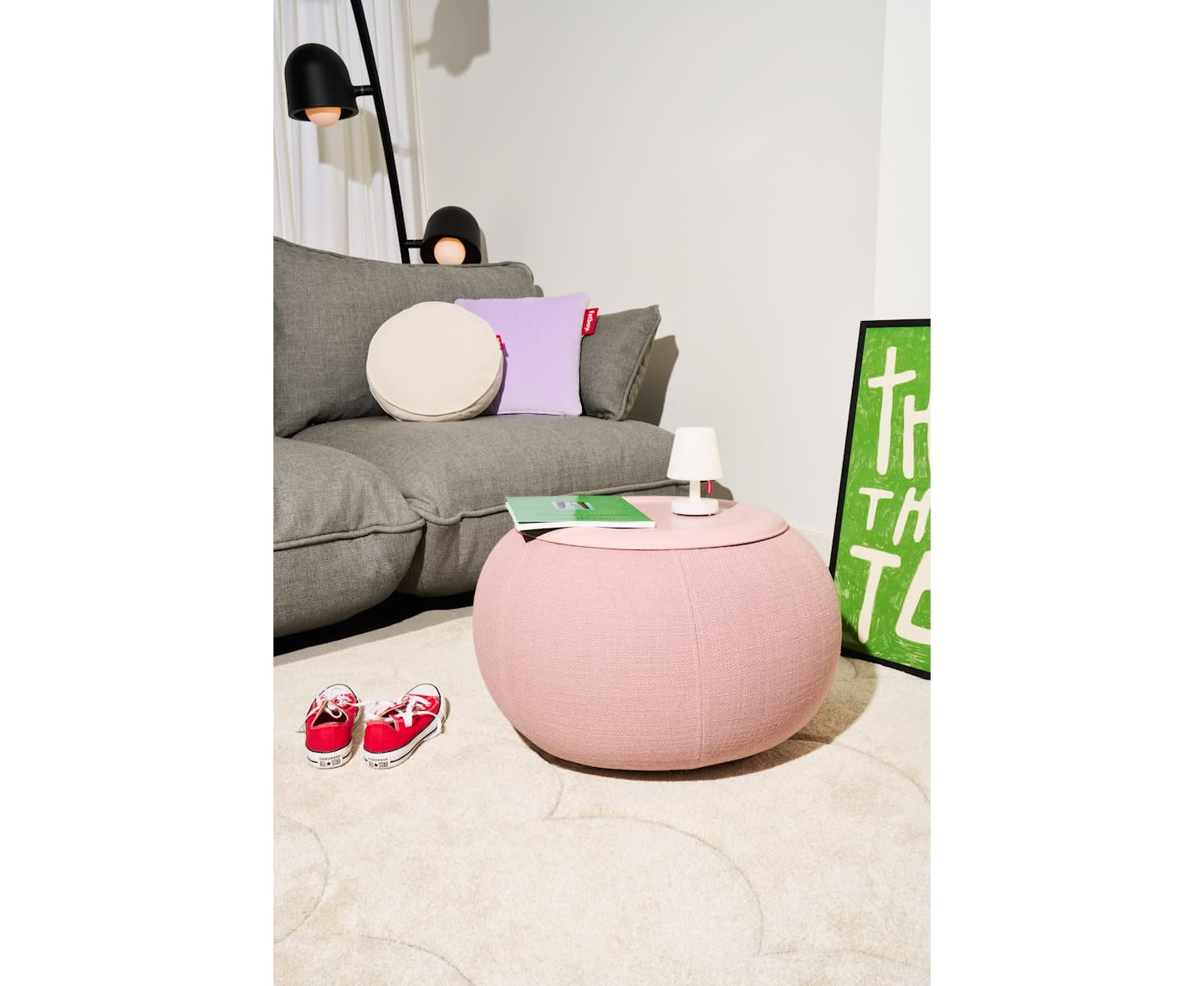 Fatboy Humpty Sidobord Bubble Pink Ø65