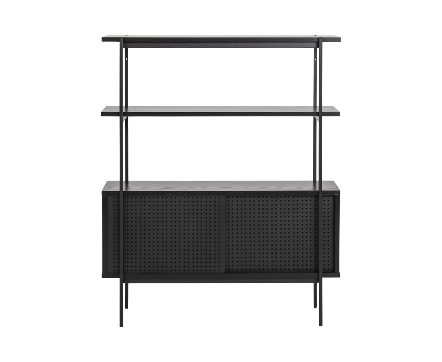 Nordic Home Evelyn Bücherregal Schwarz 114cm