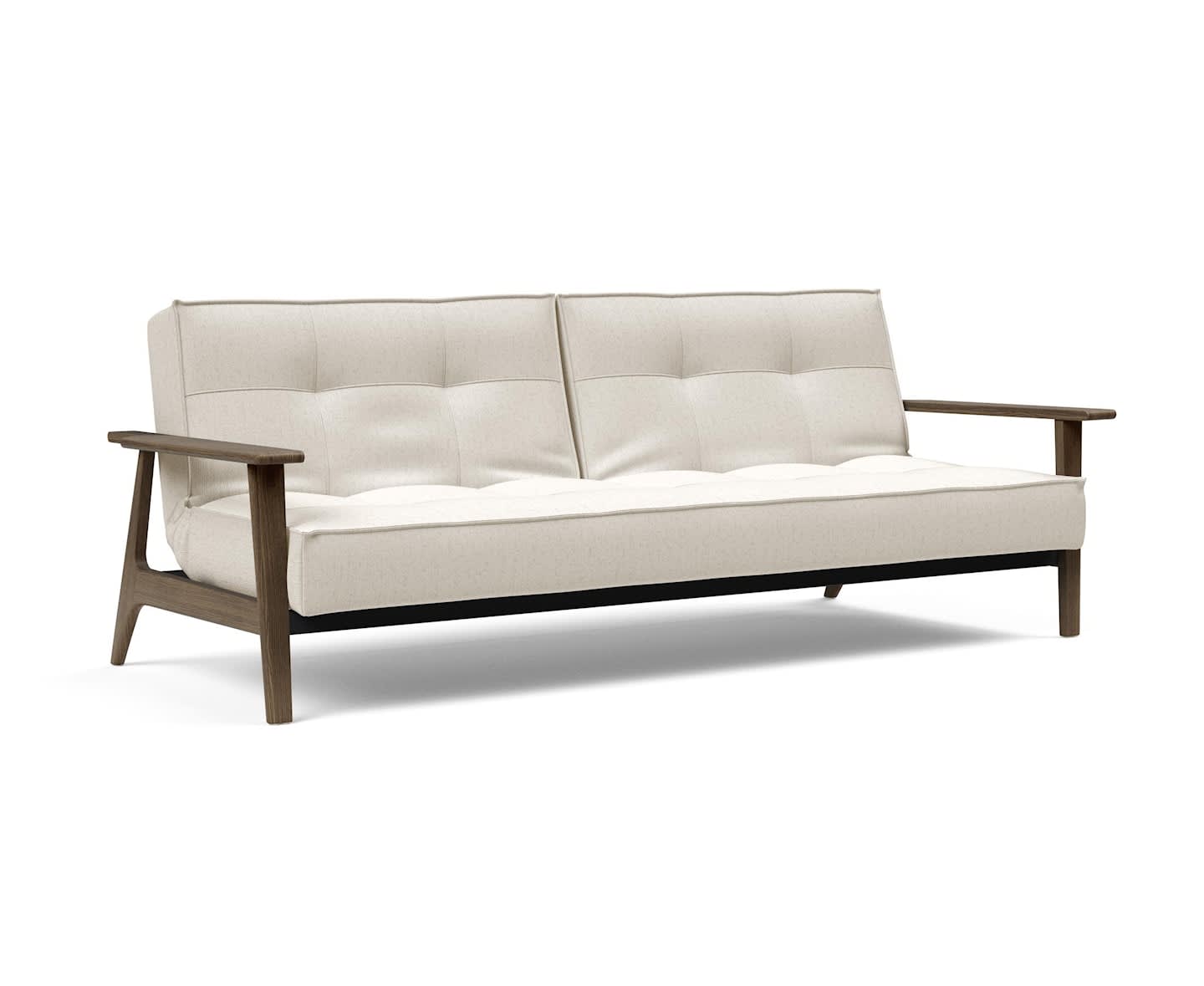 Innovation Living Splitback Frej Bäddsoffa Smoked Oak/Bouclé Off White 115x200