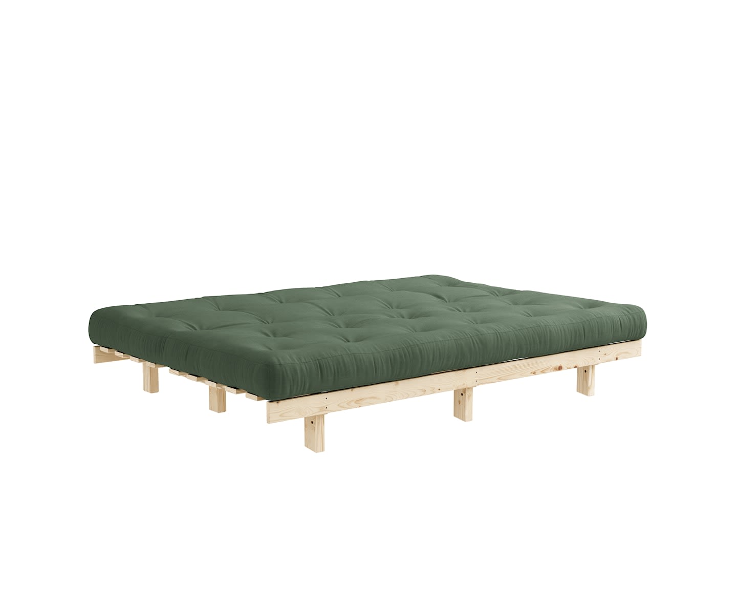 Karup Design Lean Schlafsofa Natur/Olivgrün 190cm