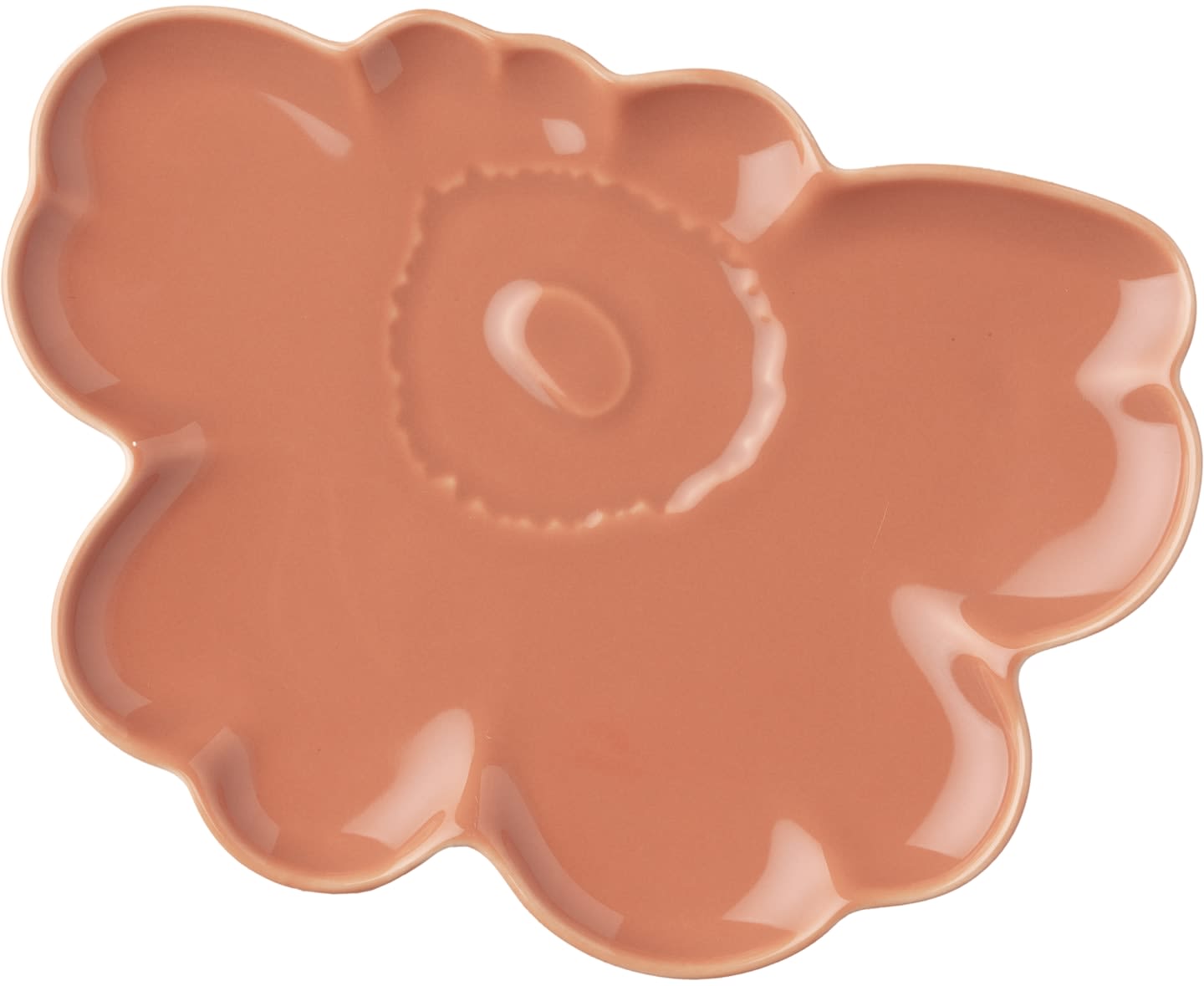 Marimekko Oiva Unikko Fat Light Terracotta Ø19