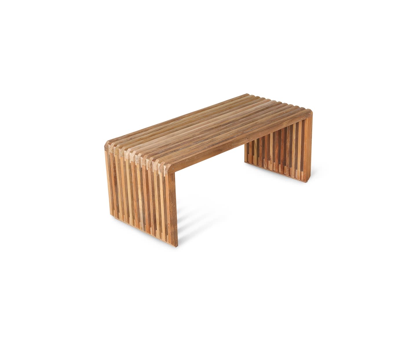 HKliving Slatted Bänk Teak 96cm