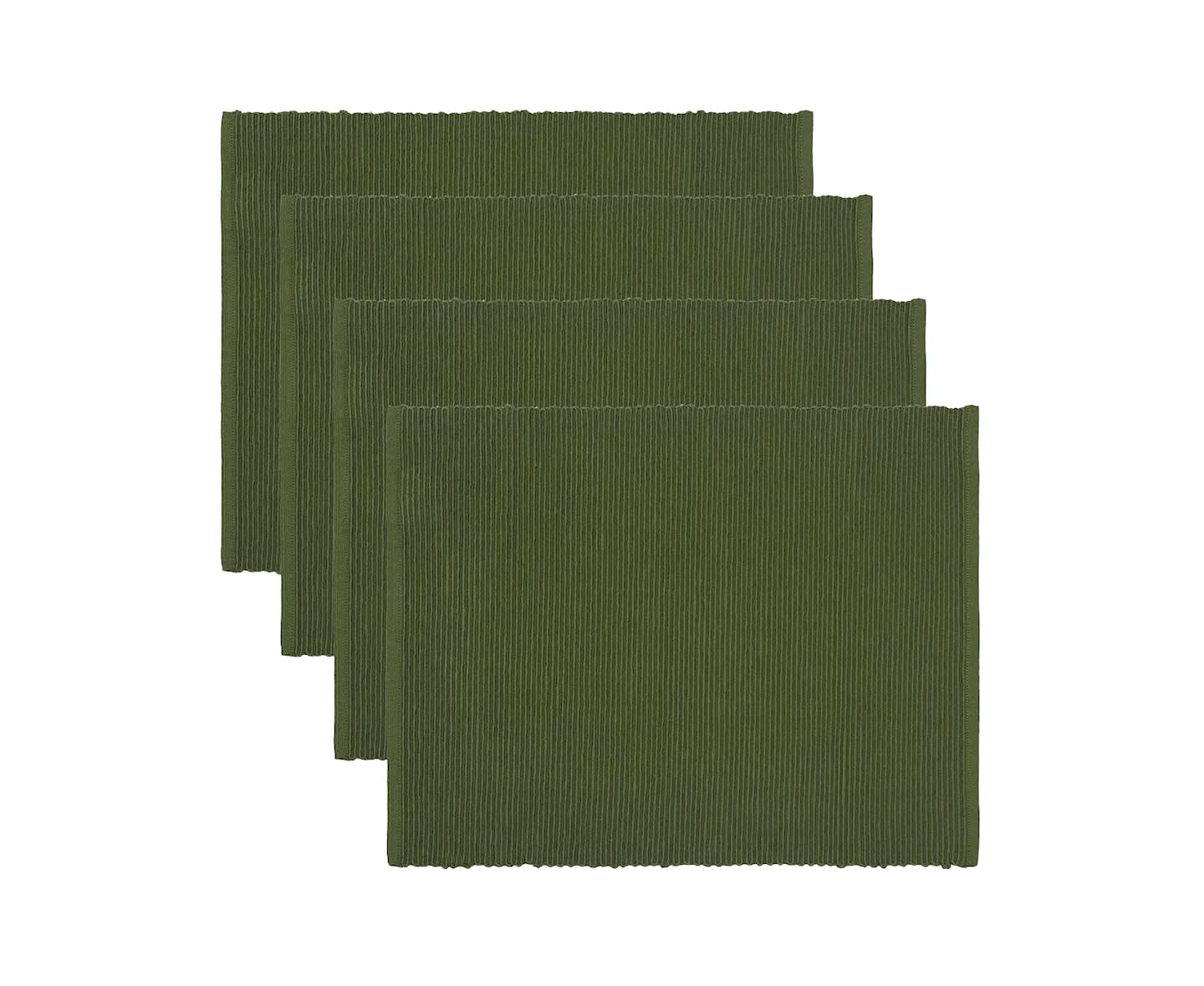 Linum Uni Pöytätabletti Dark Olive Green 35x46 4 kpl