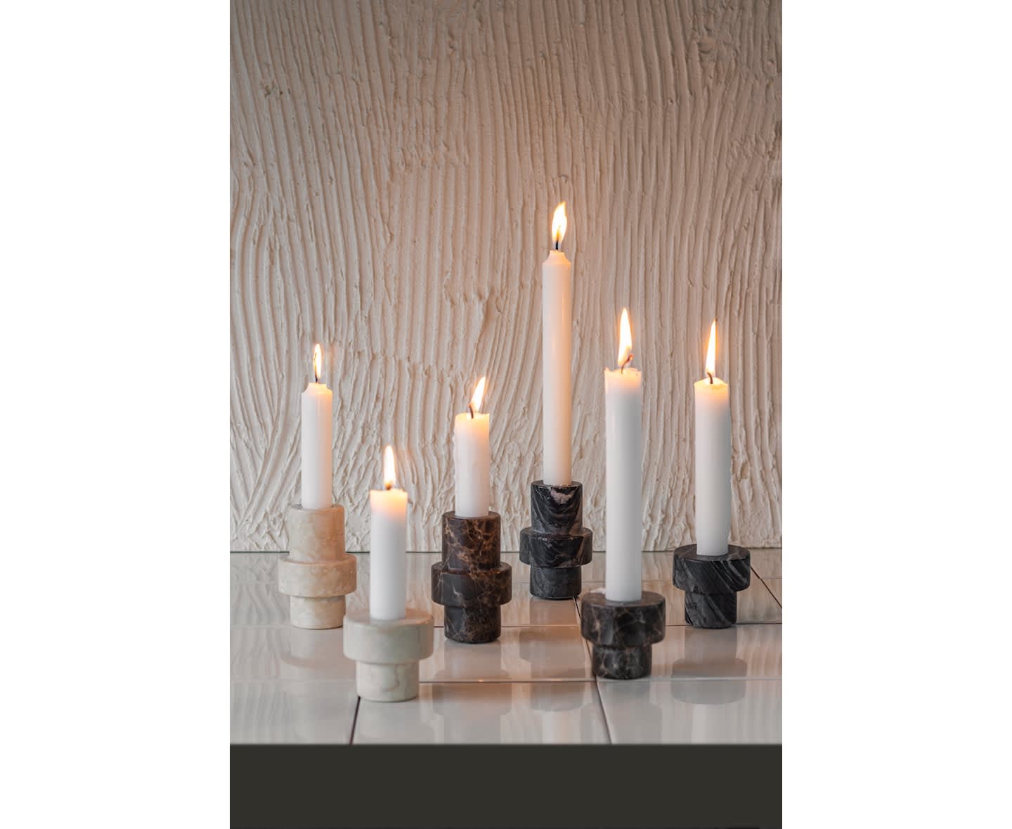 Mette Ditmer Denmark Marble Ljusstake Sand L