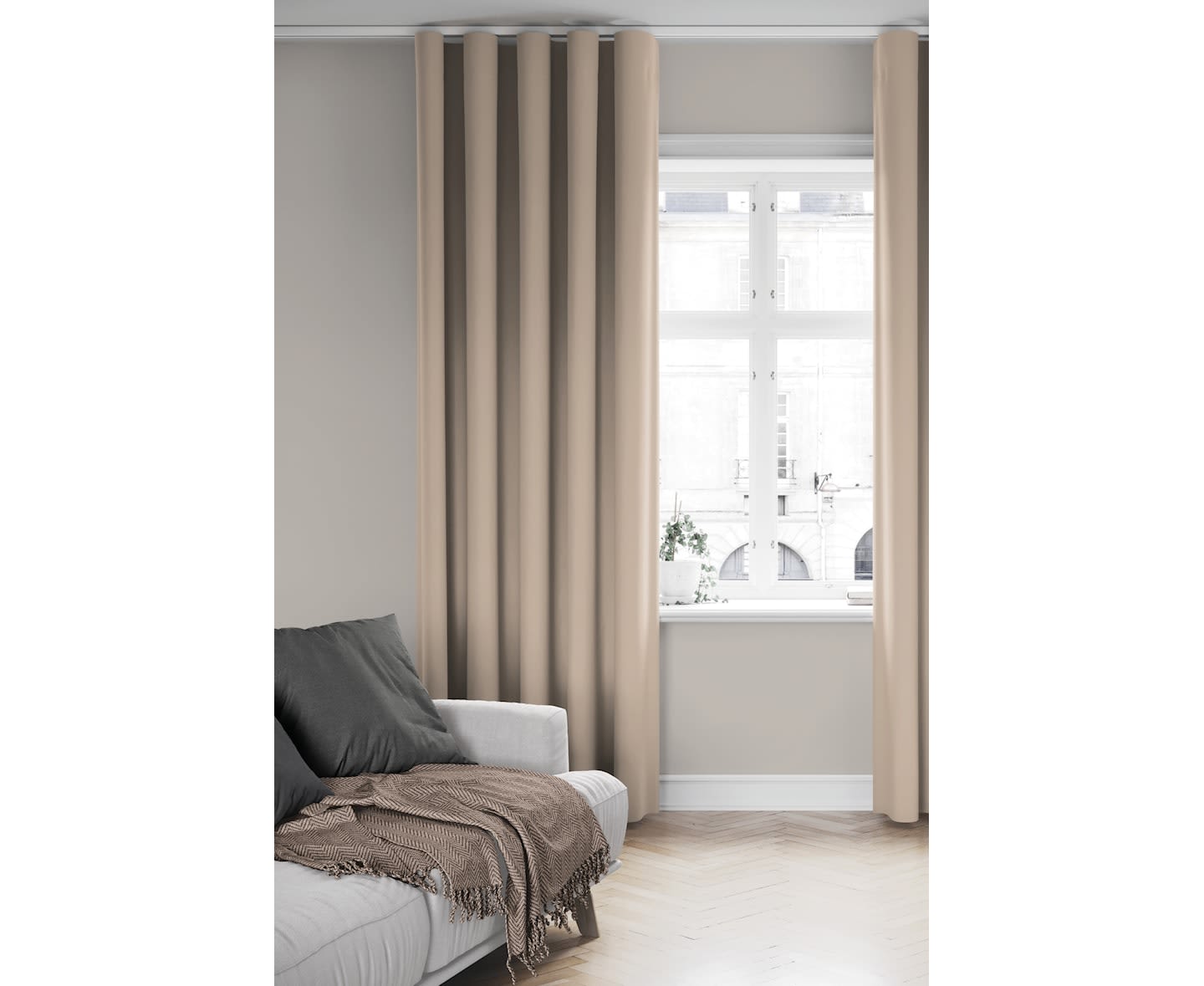 Hasta Home Dokie Gardinlängd Beige 250cm