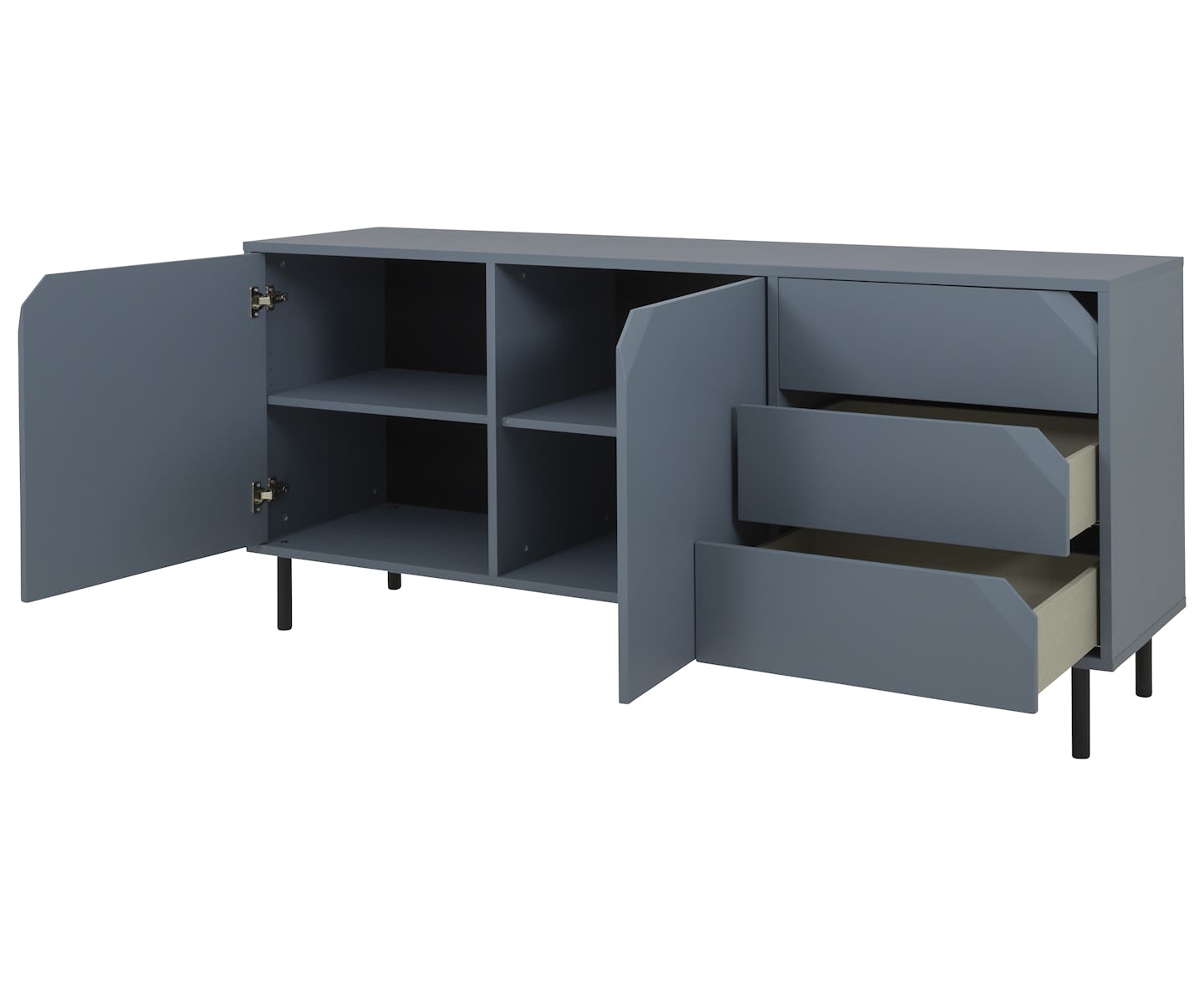 Tenzo Corner Sideboard Lake Blue Matte 176.5cm