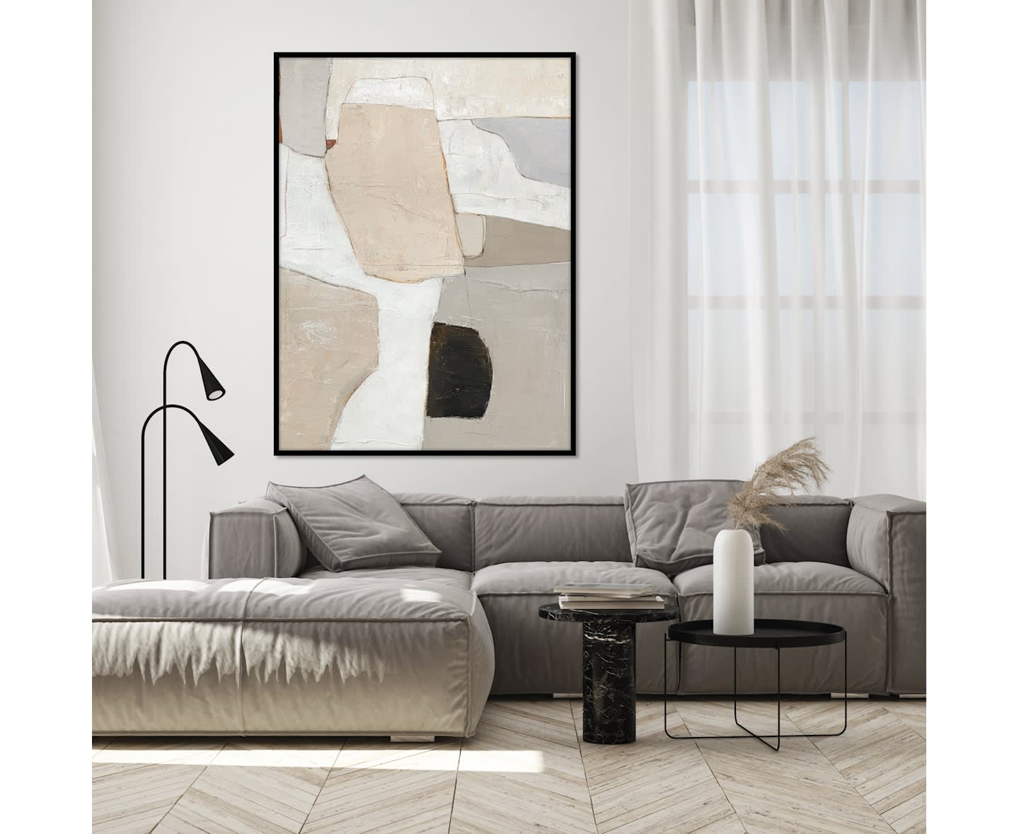 Malerifabrikken Accurate Tavla Black Frame 90x120cm