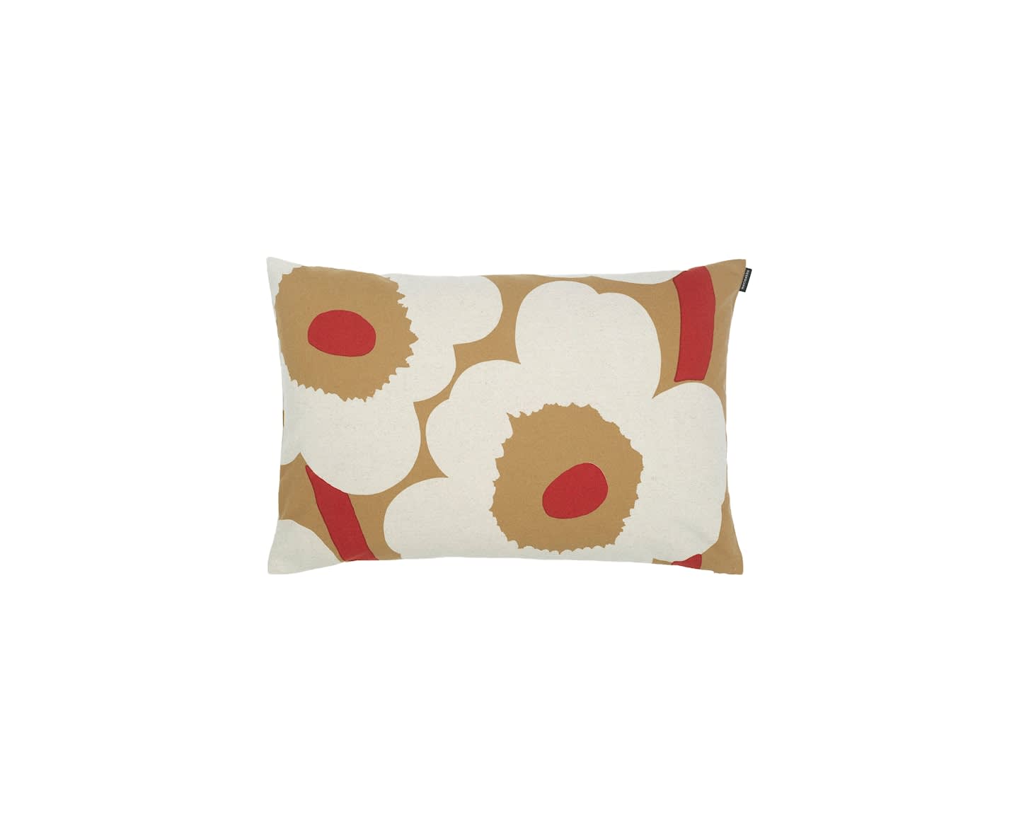 Marimekko Unikko Putetrekk Brown/Linen/Red 40x60