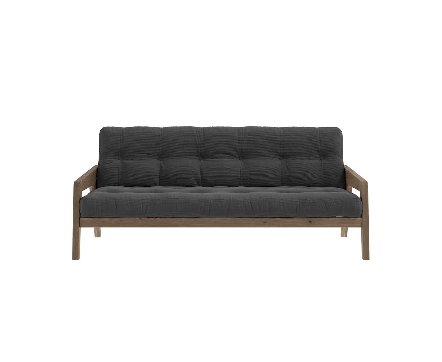 Karup Design Grab Bäddsoffa Brun/Charcoal Manchester 204cm