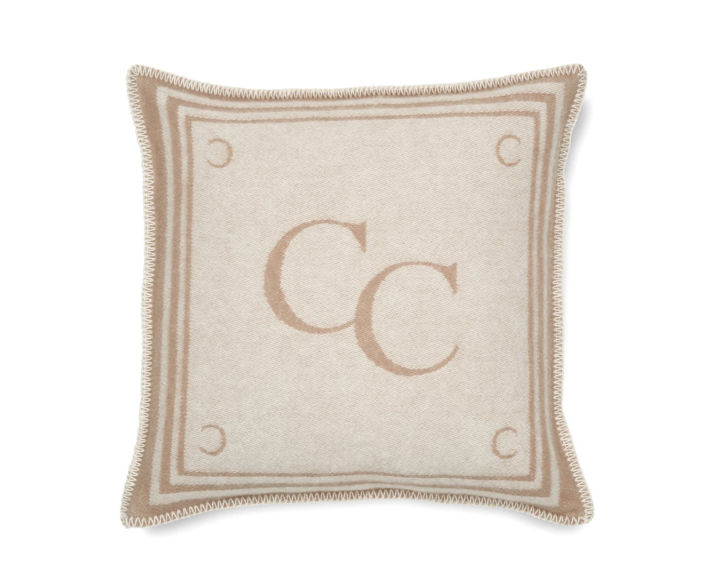 Classic Collection Monogram Kissenbezug Beige 50x50