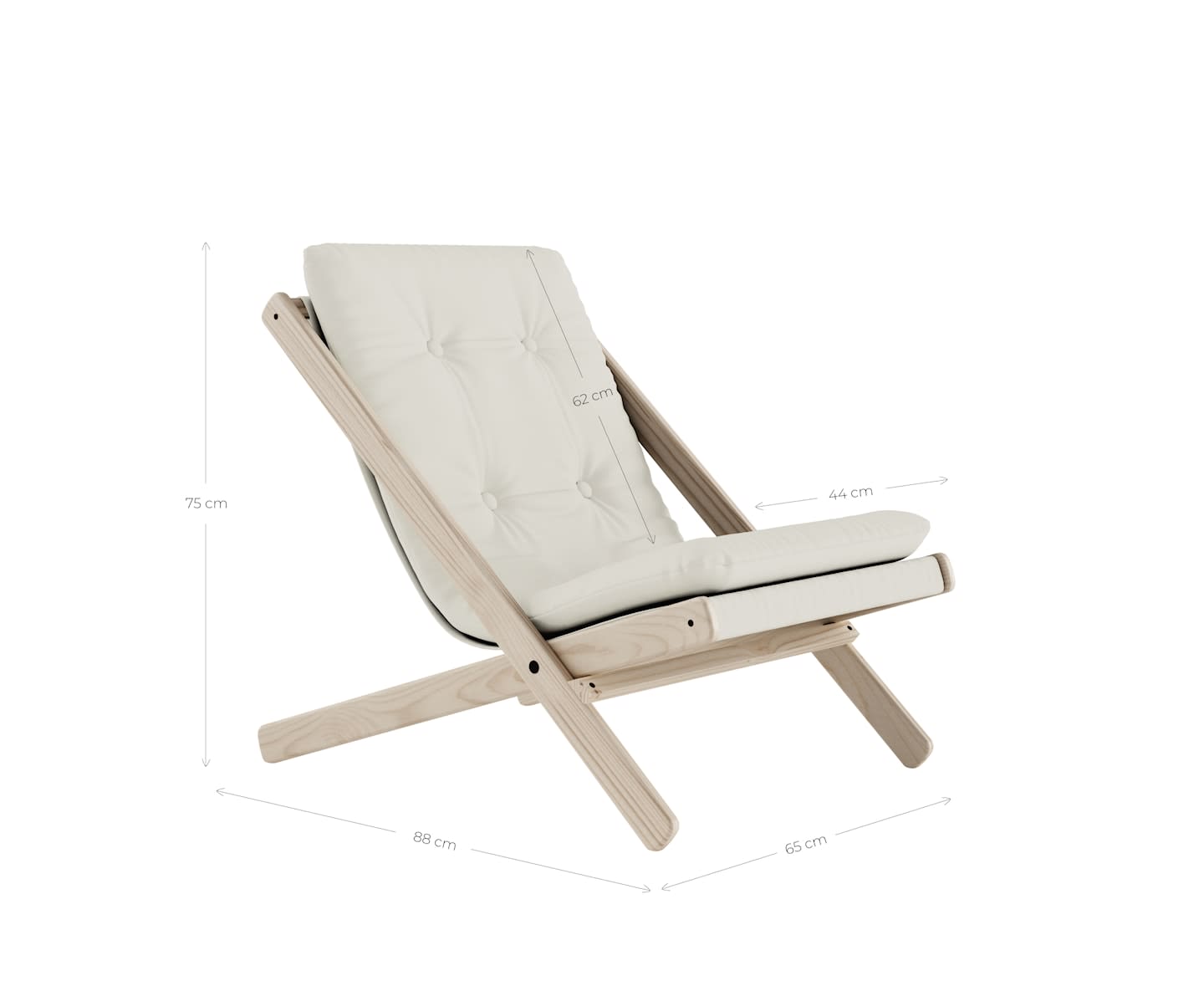 Karup Design Boogie Loungestol Svart / Beige