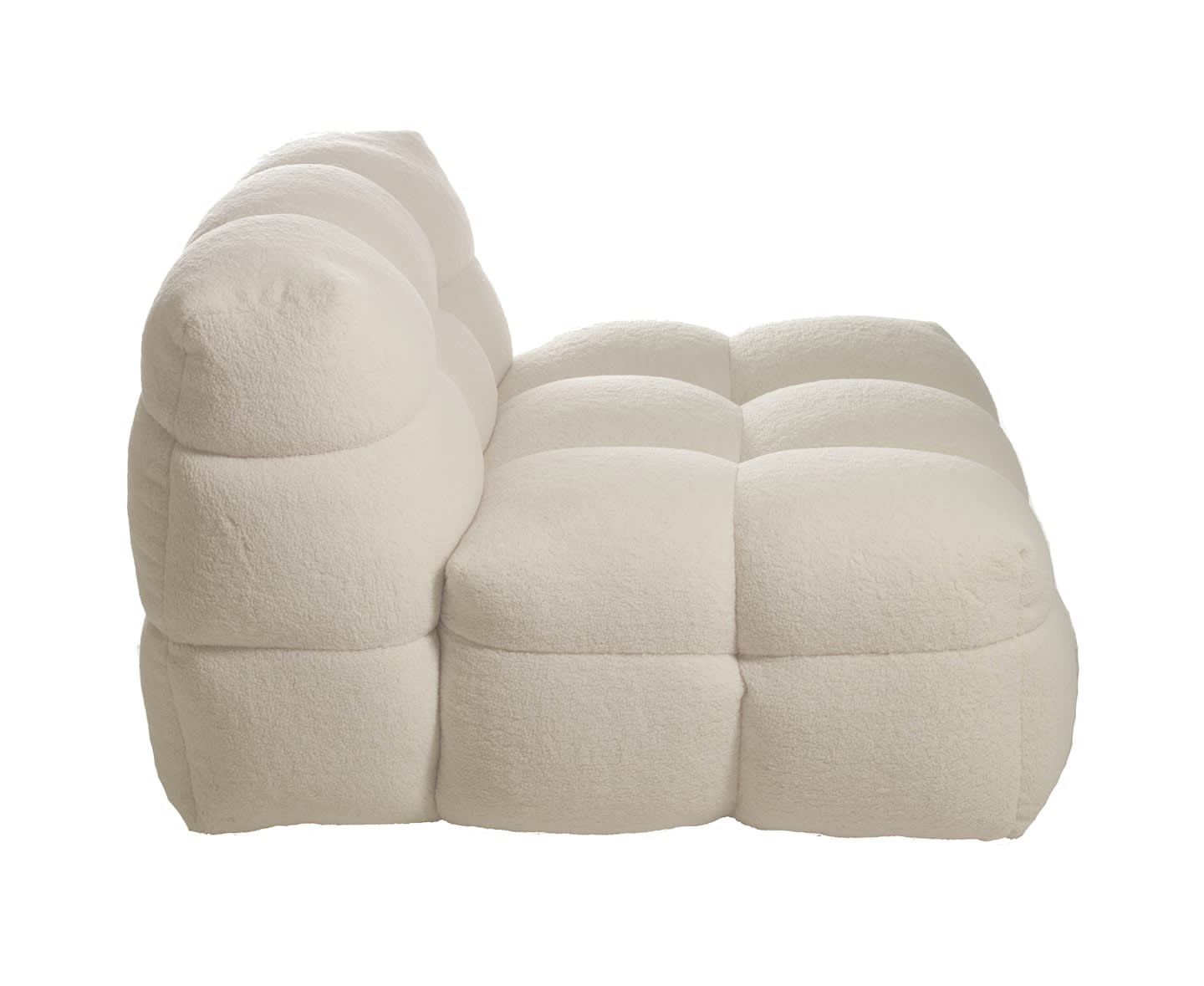 Sleepo Billie Loungesessel Creme Teddy 89cm