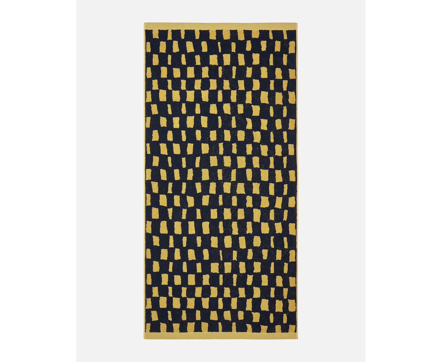 Marimekko Iso Noppa Handduk Black/Sand 70x140cm