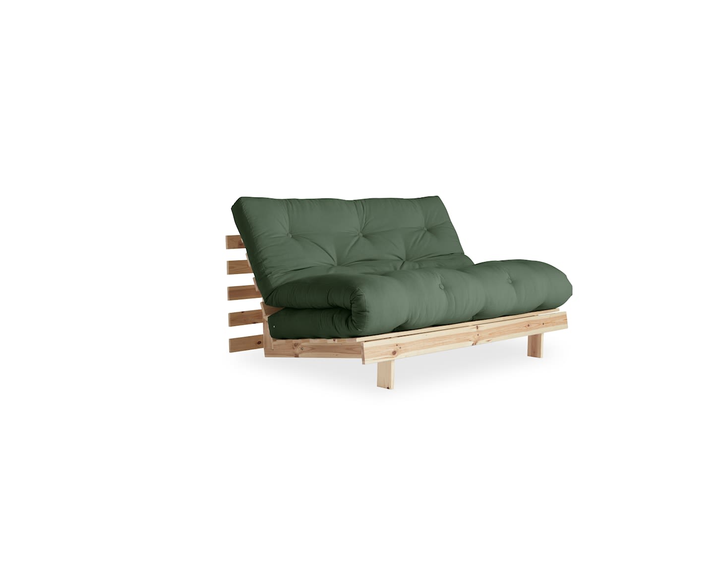 Karup Design Roots Sovesofa Natur/Olive Green 140cm