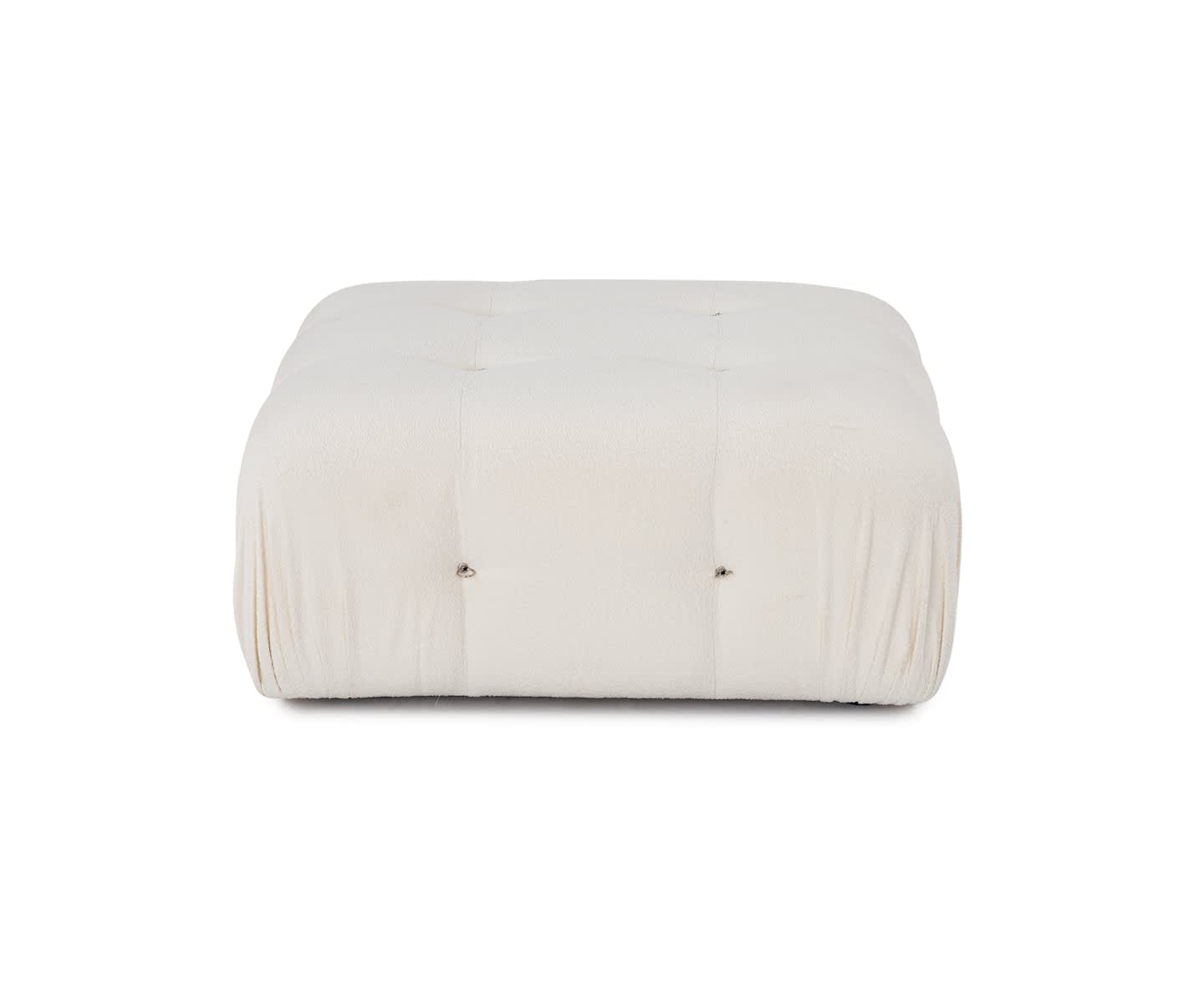 Sleepo Blanca Fotskammel White Bouclé