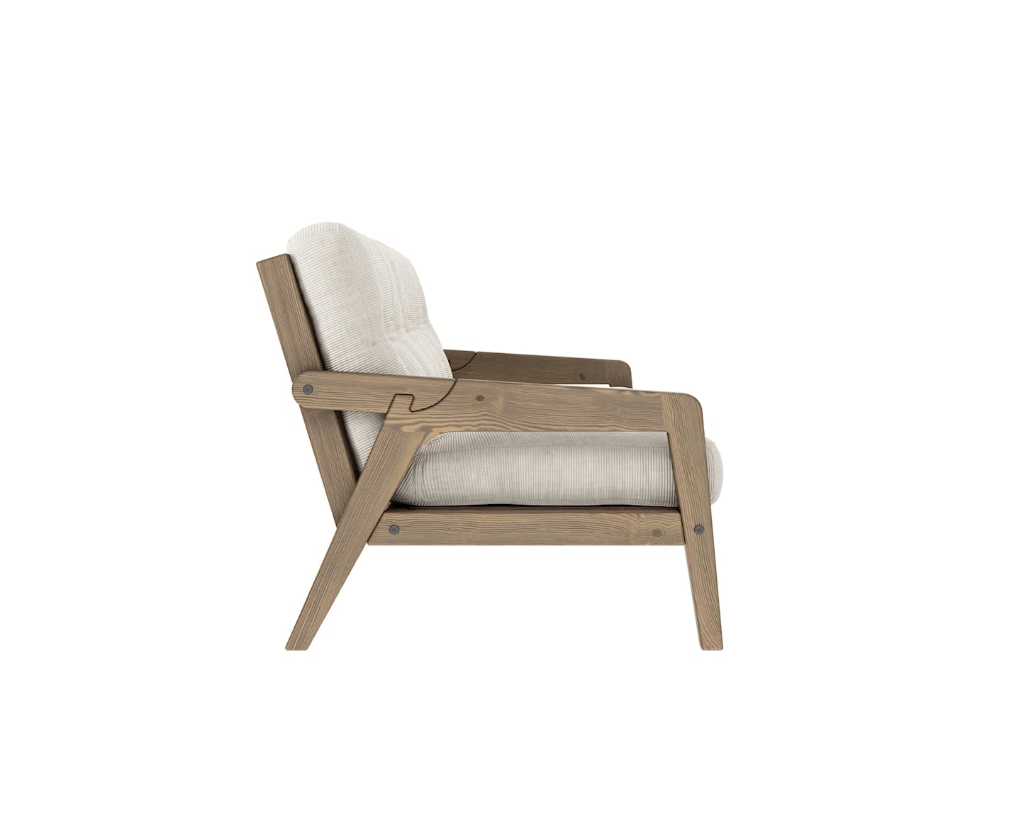 Karup Design Grab Bäddsoffa Brun/Ivory Manchester 204cm