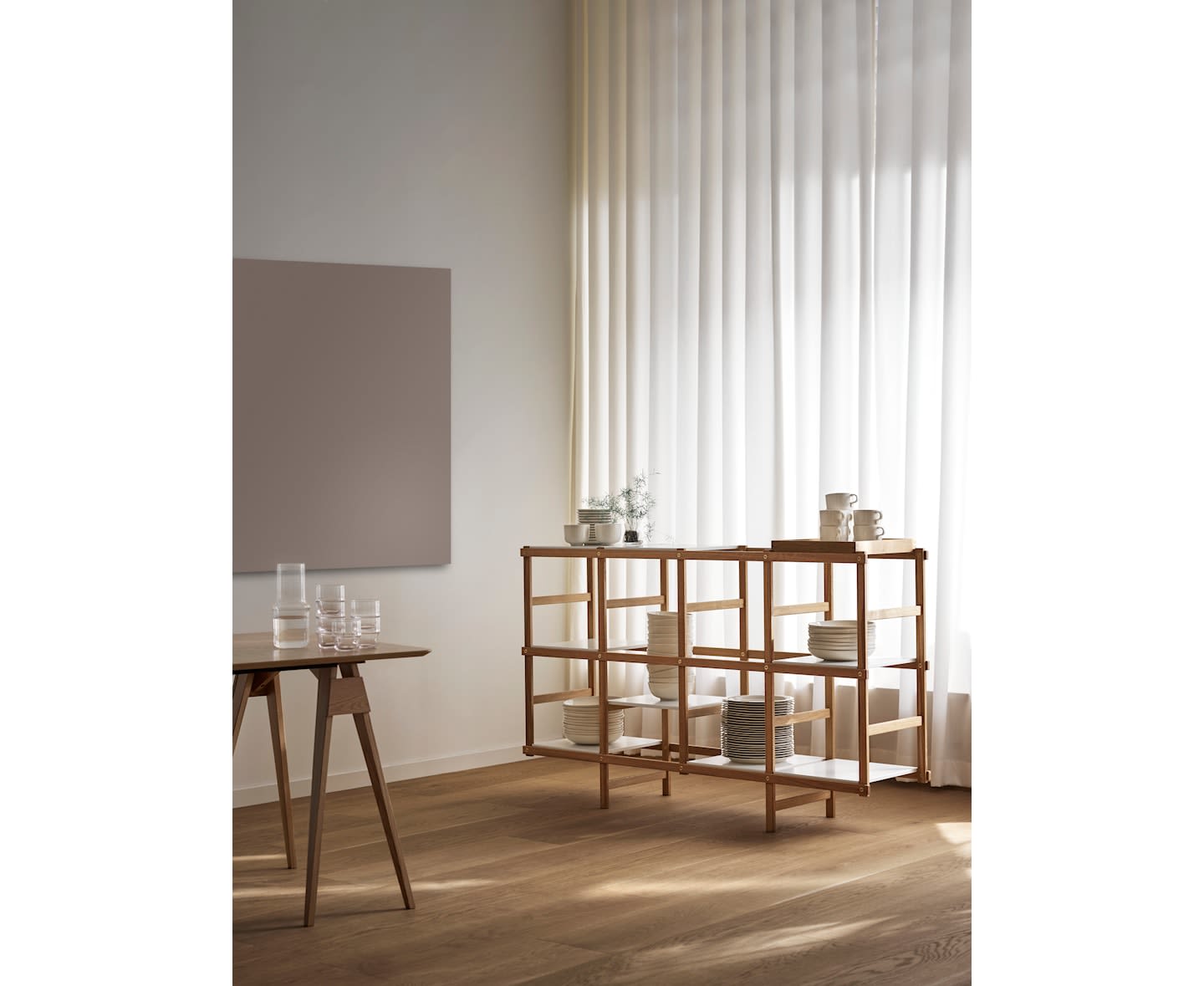 Design House Stockholm Frame Hylla Medium Oak/White