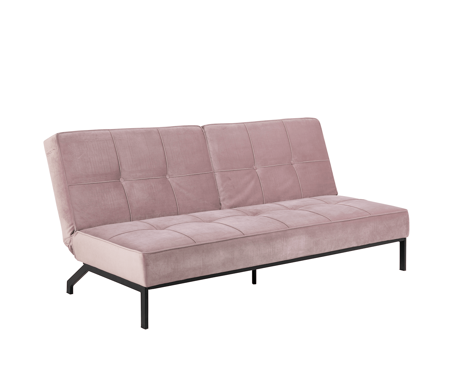 Nordic Home Sund Bäddsoffa Sammet Rosa 198cm