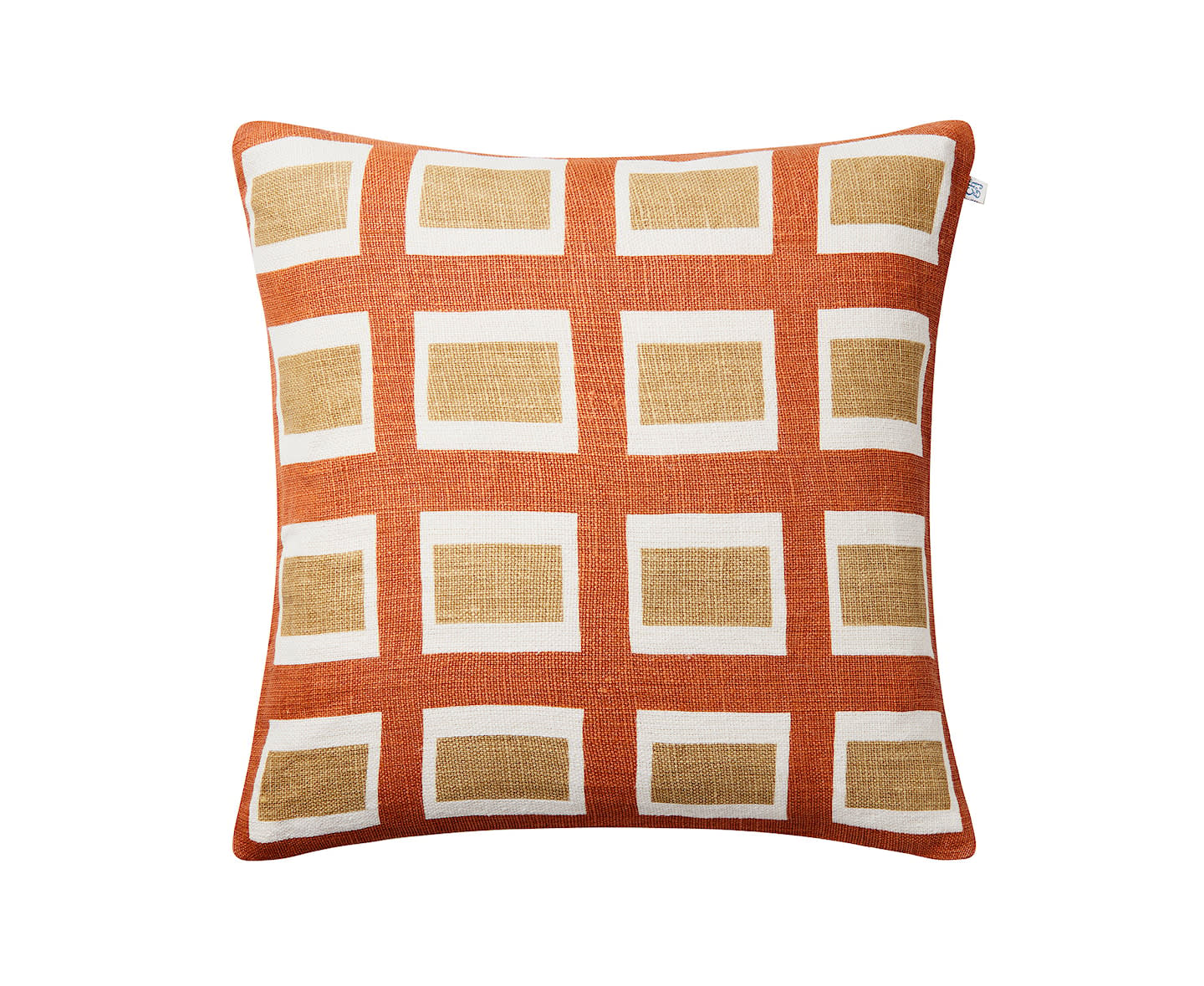 Chhatwal &amp; Jonsson Hira Putetrekk Linne Apricot Orange/Khaki 50x50