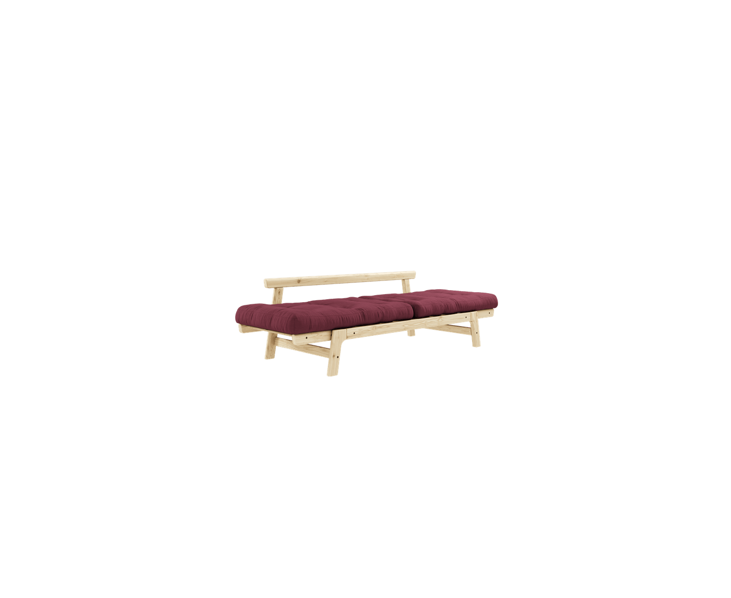 Karup Design Step Bäddsoffa Natur/Bordeaux 200cm