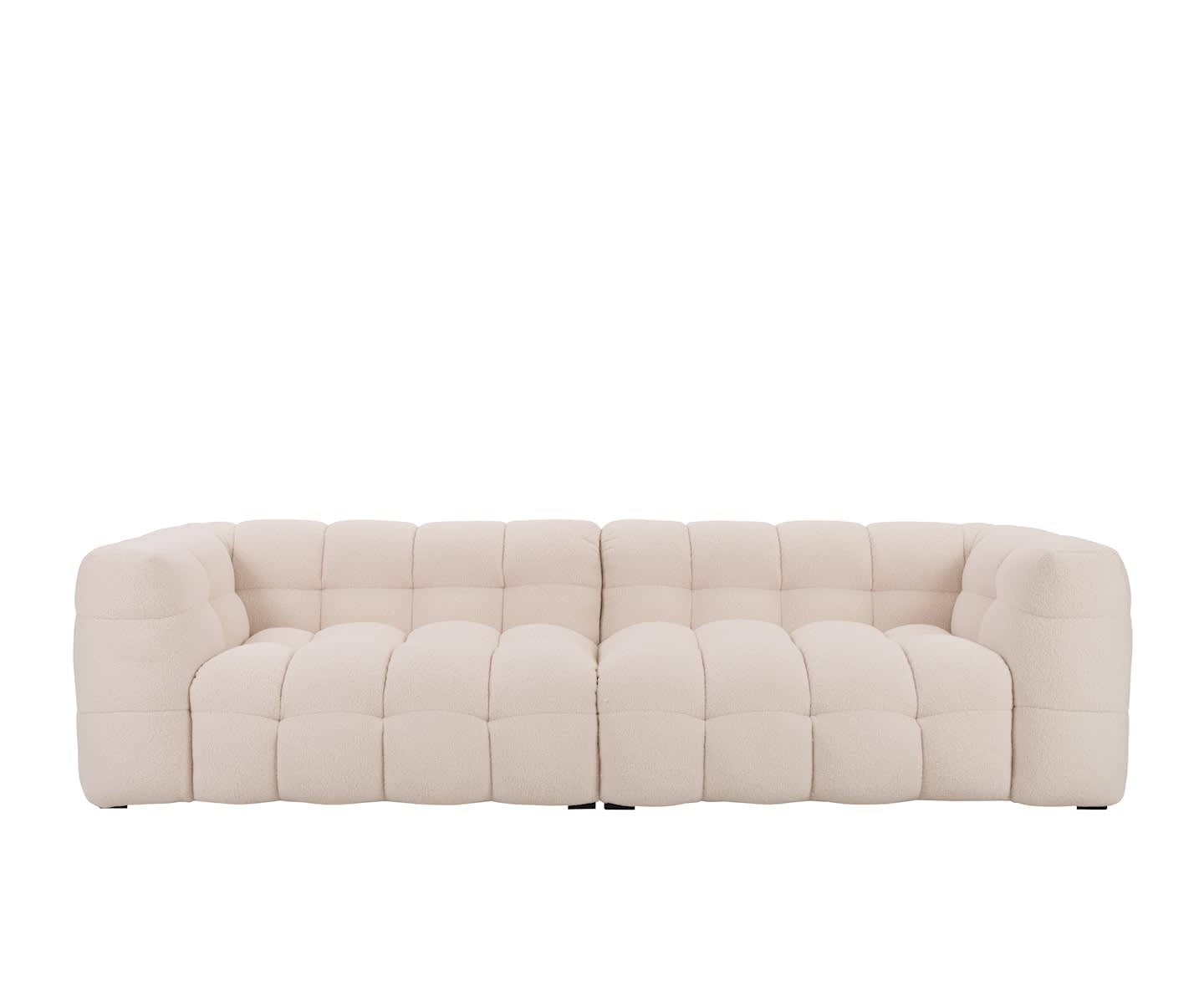 Sleepo Billie 4-Sitzer Sofa in Creme Teddy