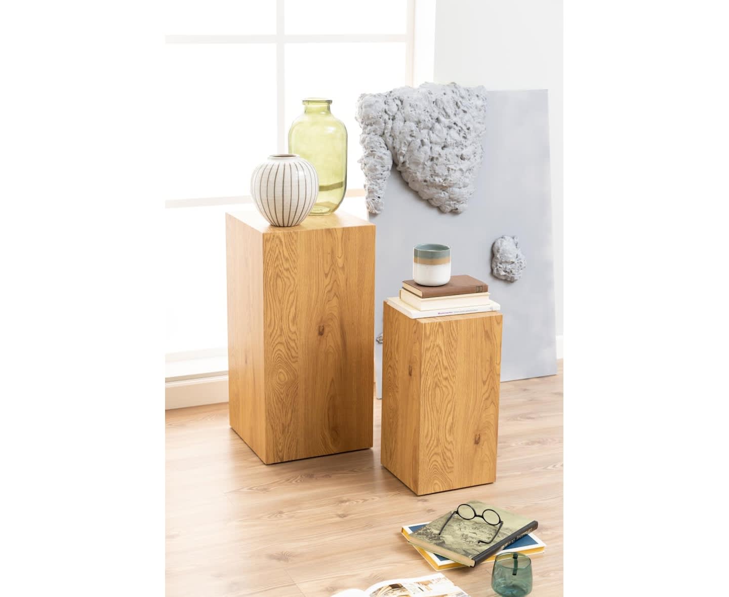 Nordic Home Taxus Säule Ek 70cm 2er-Pack