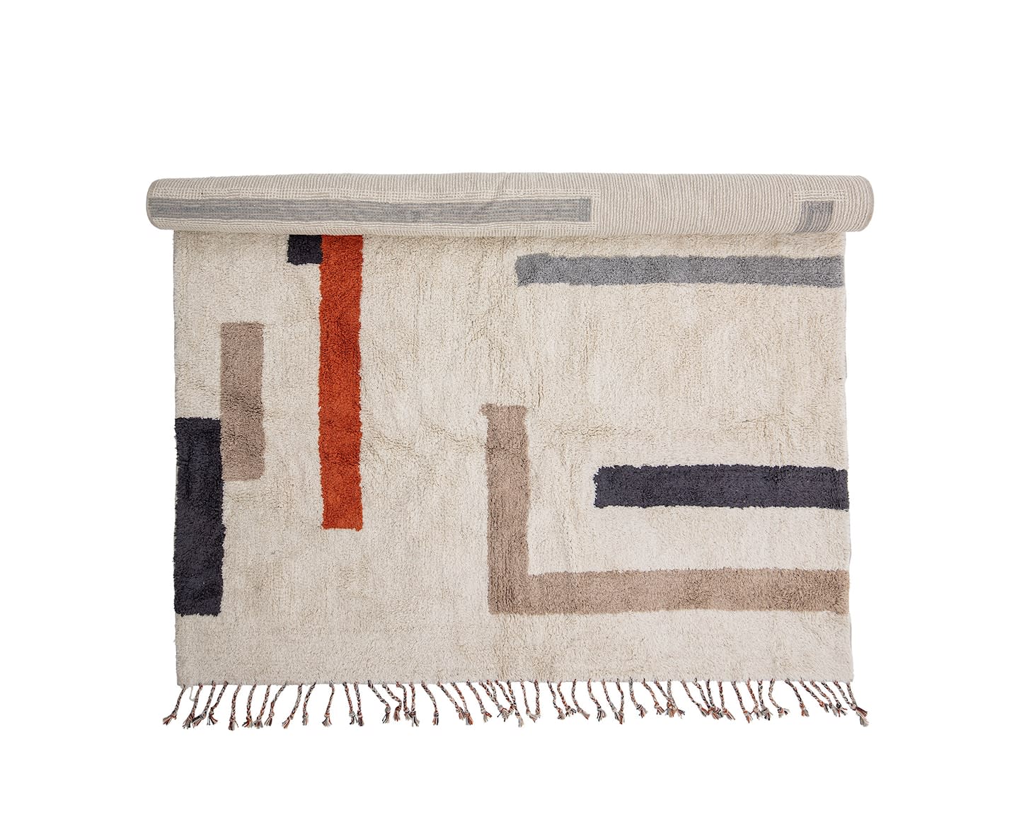 Bloomingville Jue Teppich Beige/Blau/Rot 200x140cm