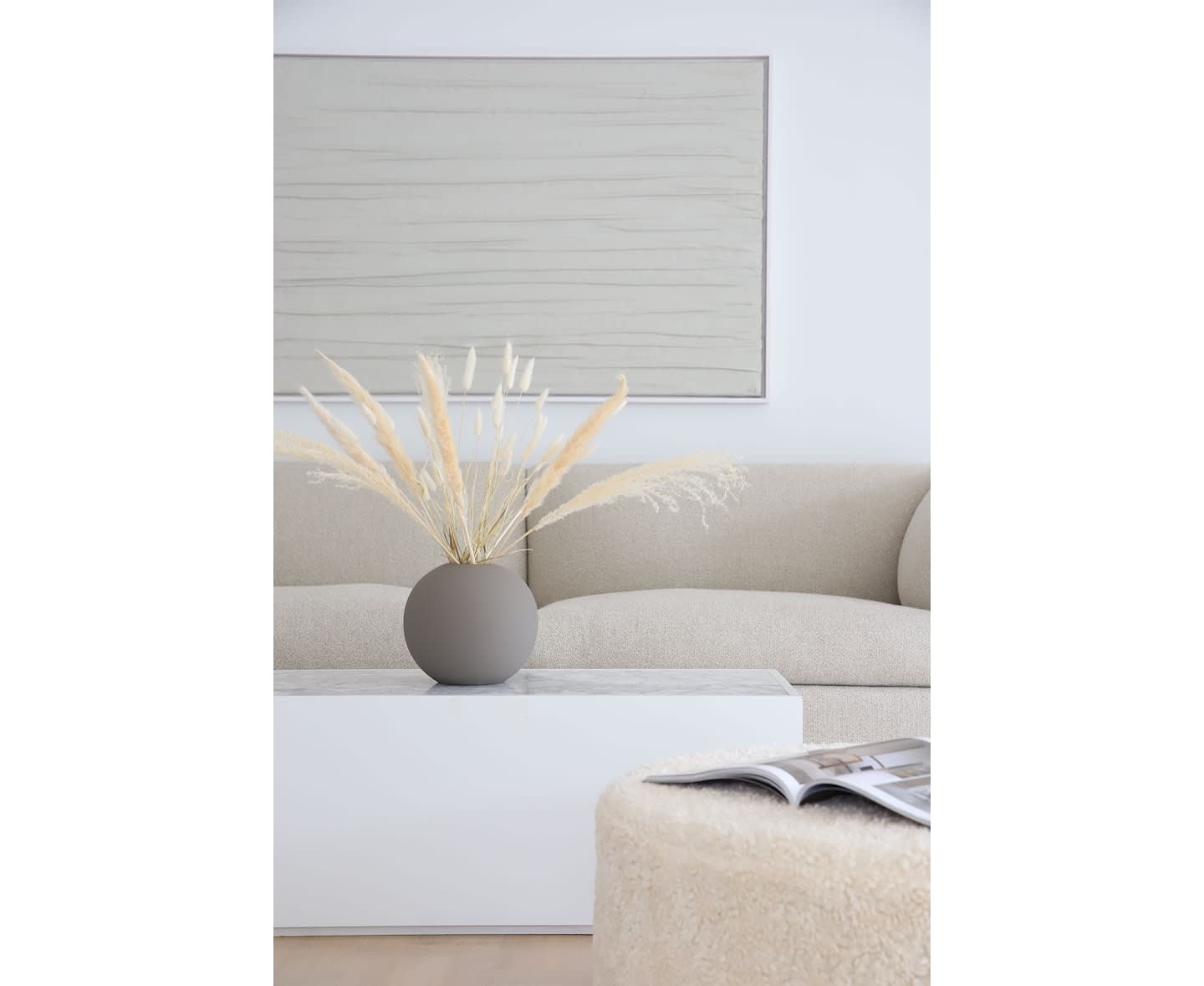 Cooee Design Pampas Getrocknete Blumen Weiß