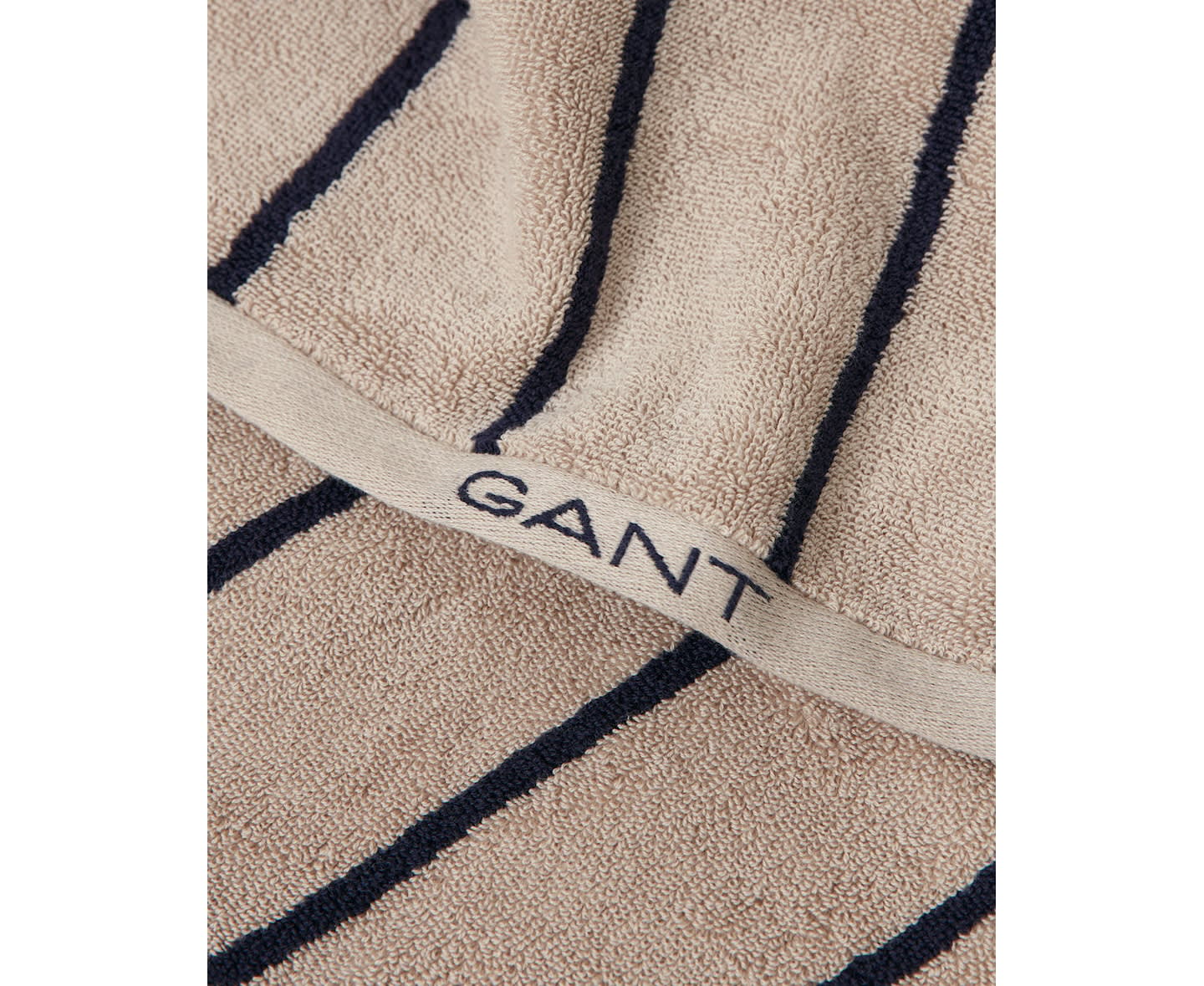 GANT Home Organic Stripe Terry Handduk Putty 70x140