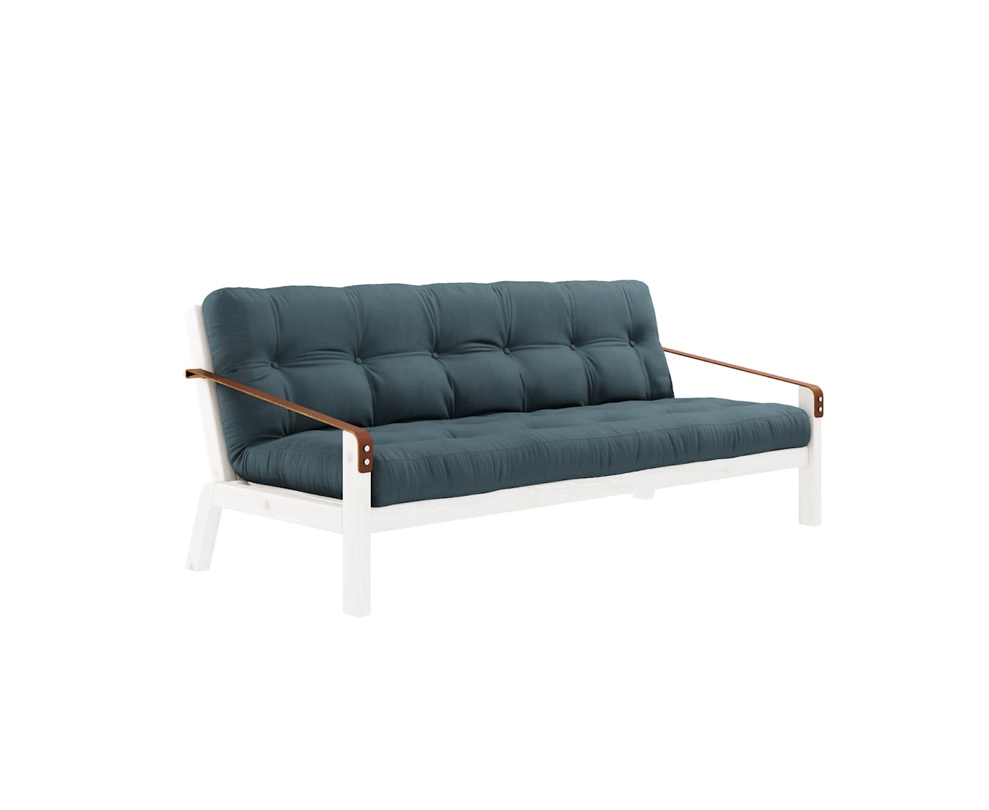 Karup Design Poetry Bäddsoffa Vit/Petrol Blue 204cm