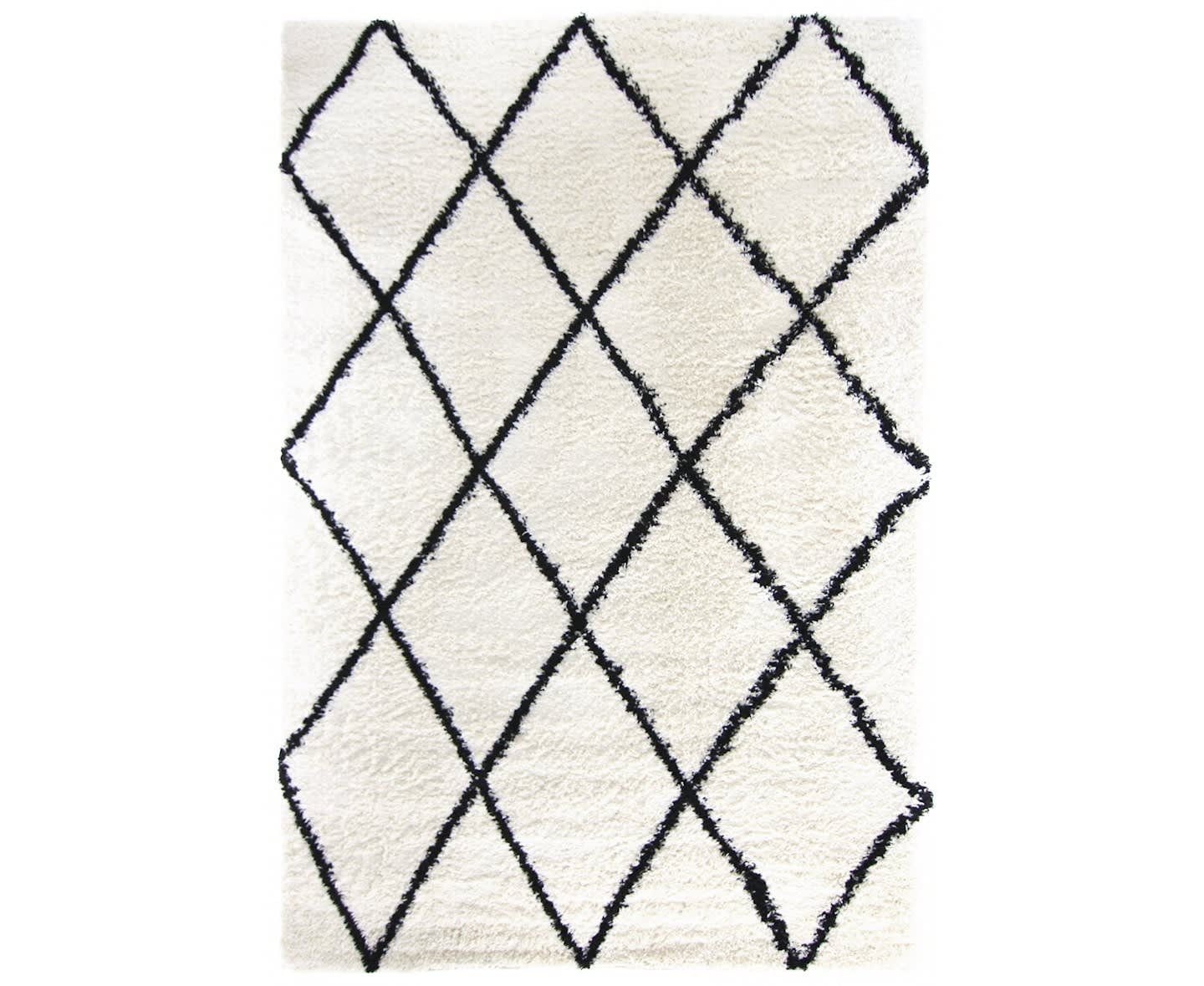 Nordic Home Seine Romb Ryamatta Cream 200x290