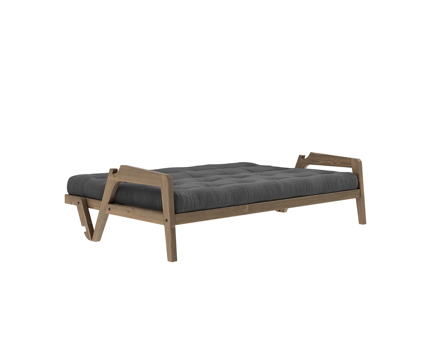 Karup Design Grab Bäddsoffa Brun/Charcoal Manchester 204cm